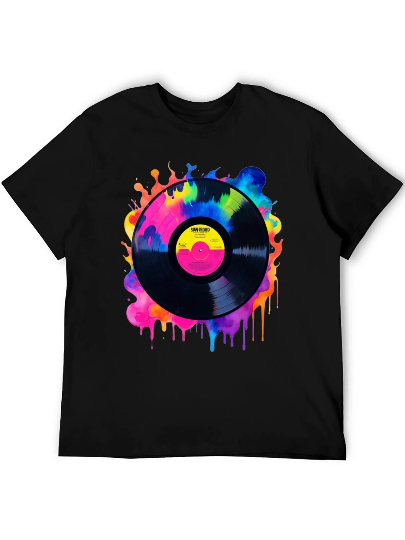 Retro Vinyl Record Graphic Tee