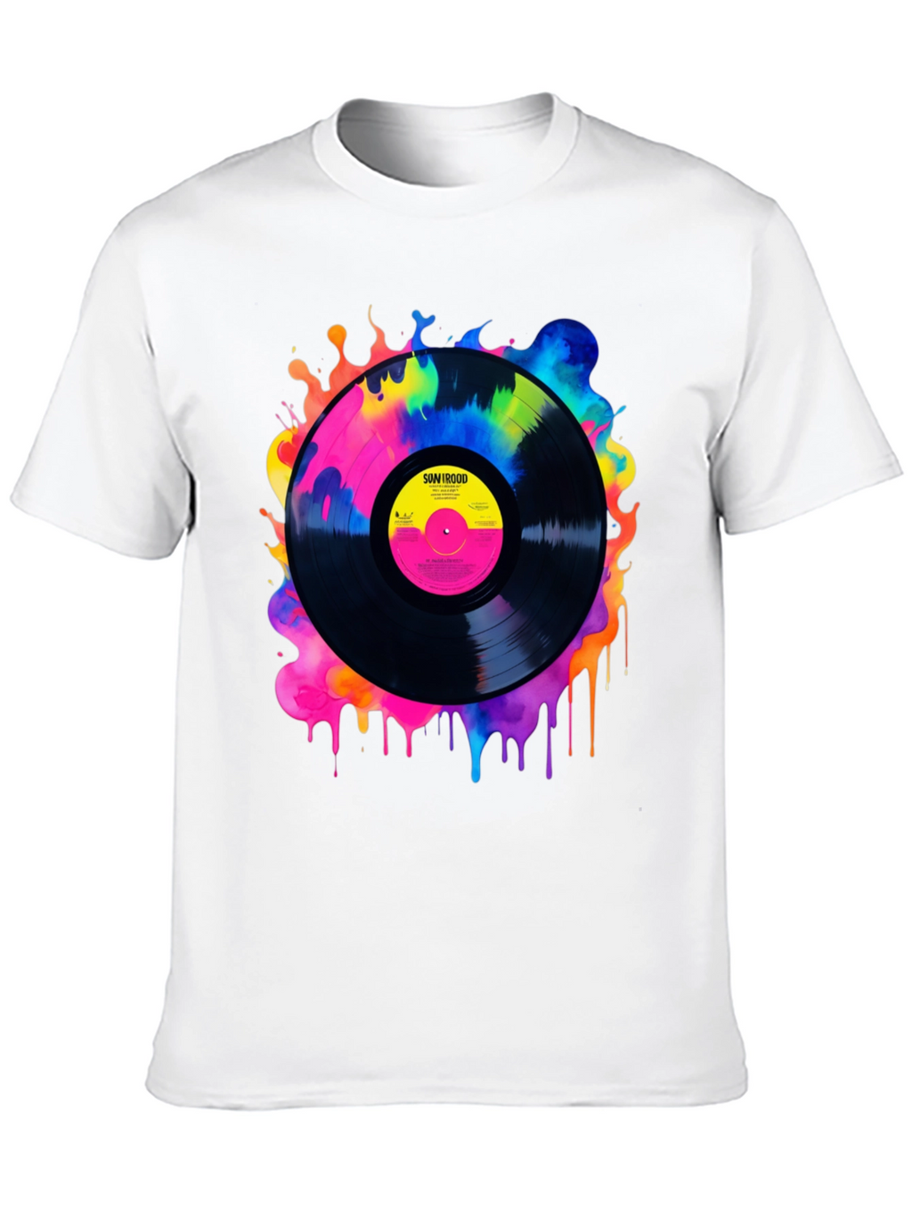 Retro Vinyl Record Graphic Tee
