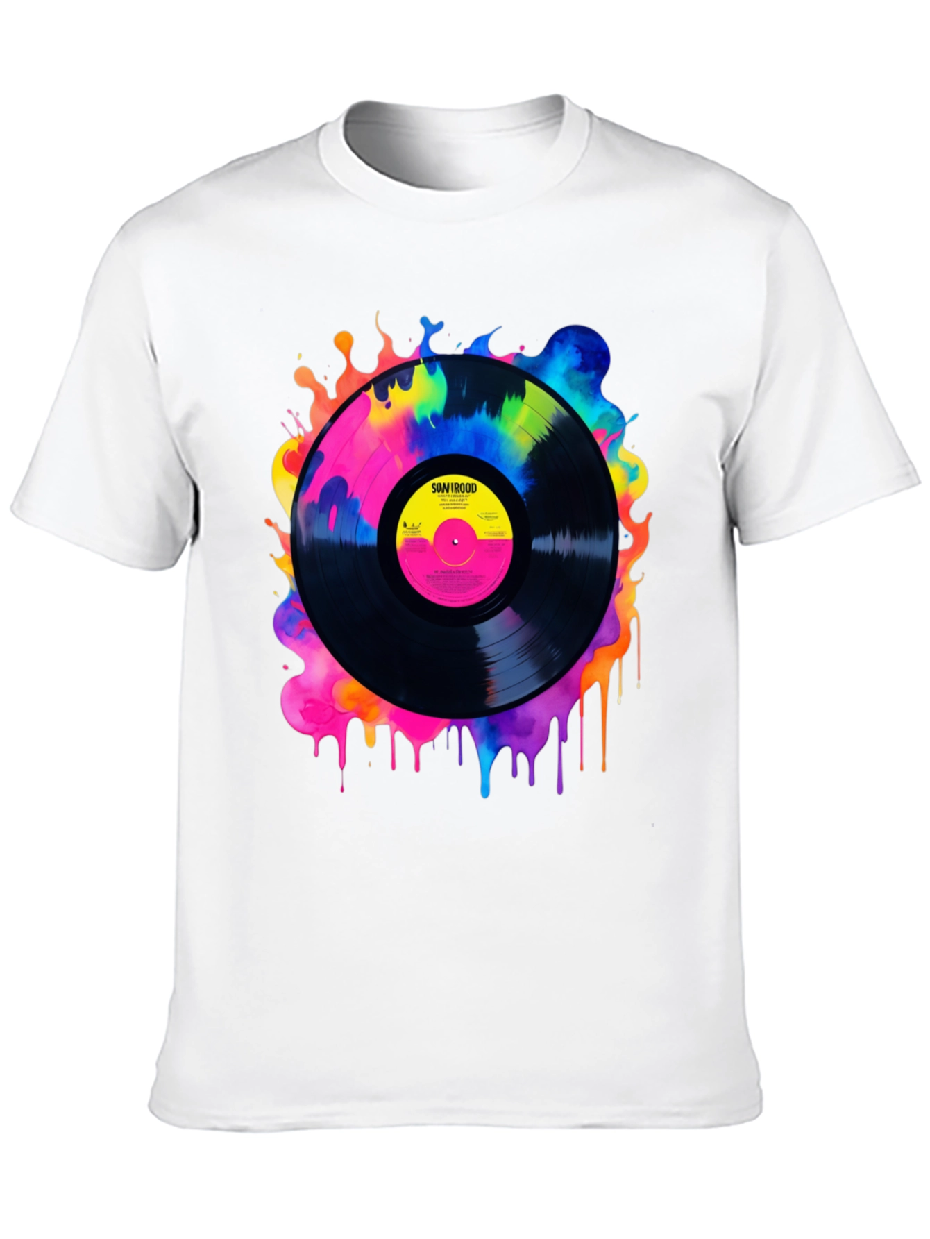 Retro Vinyl Record Graphic Tee
