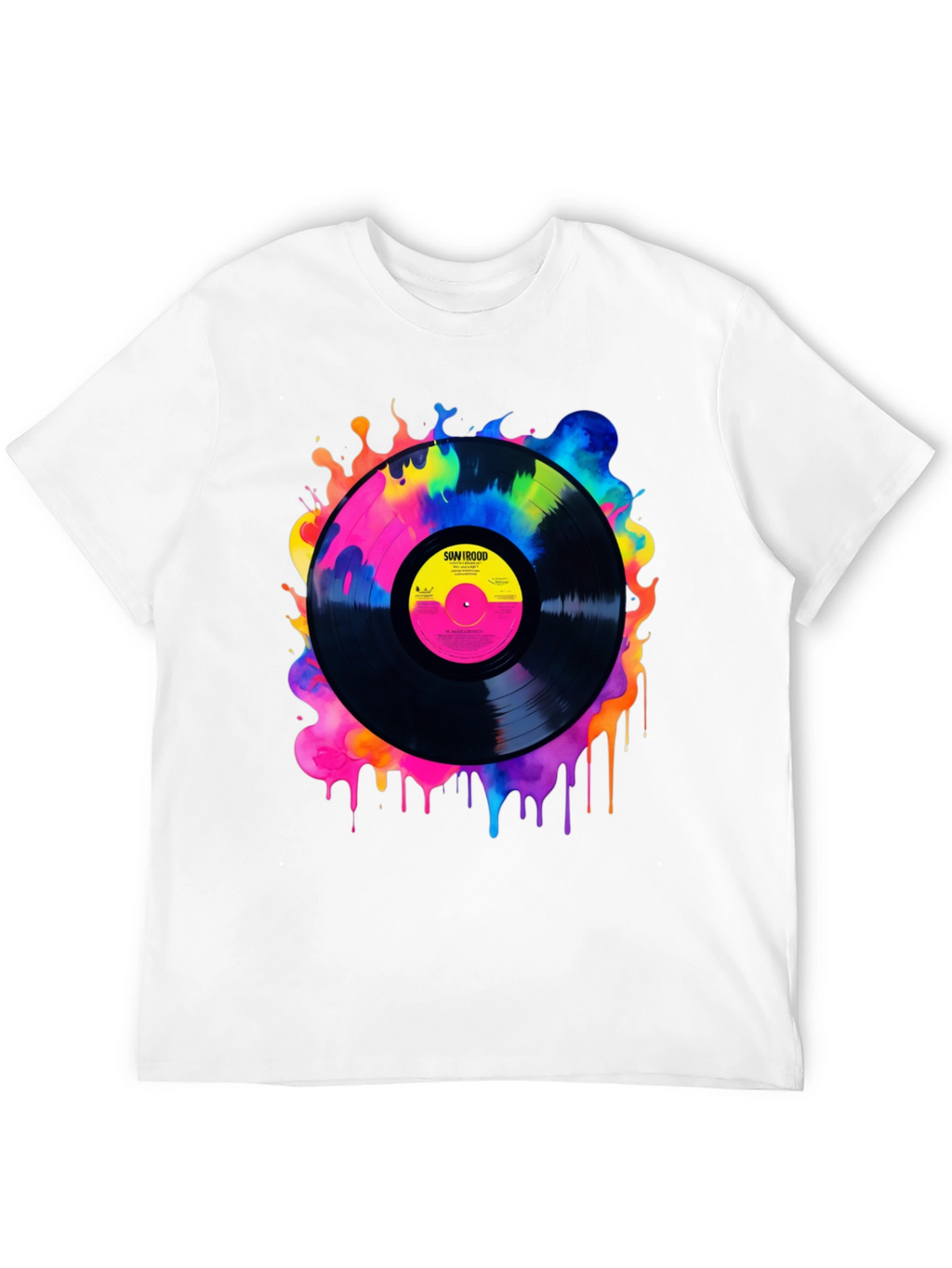 Retro Vinyl Record Graphic Tee