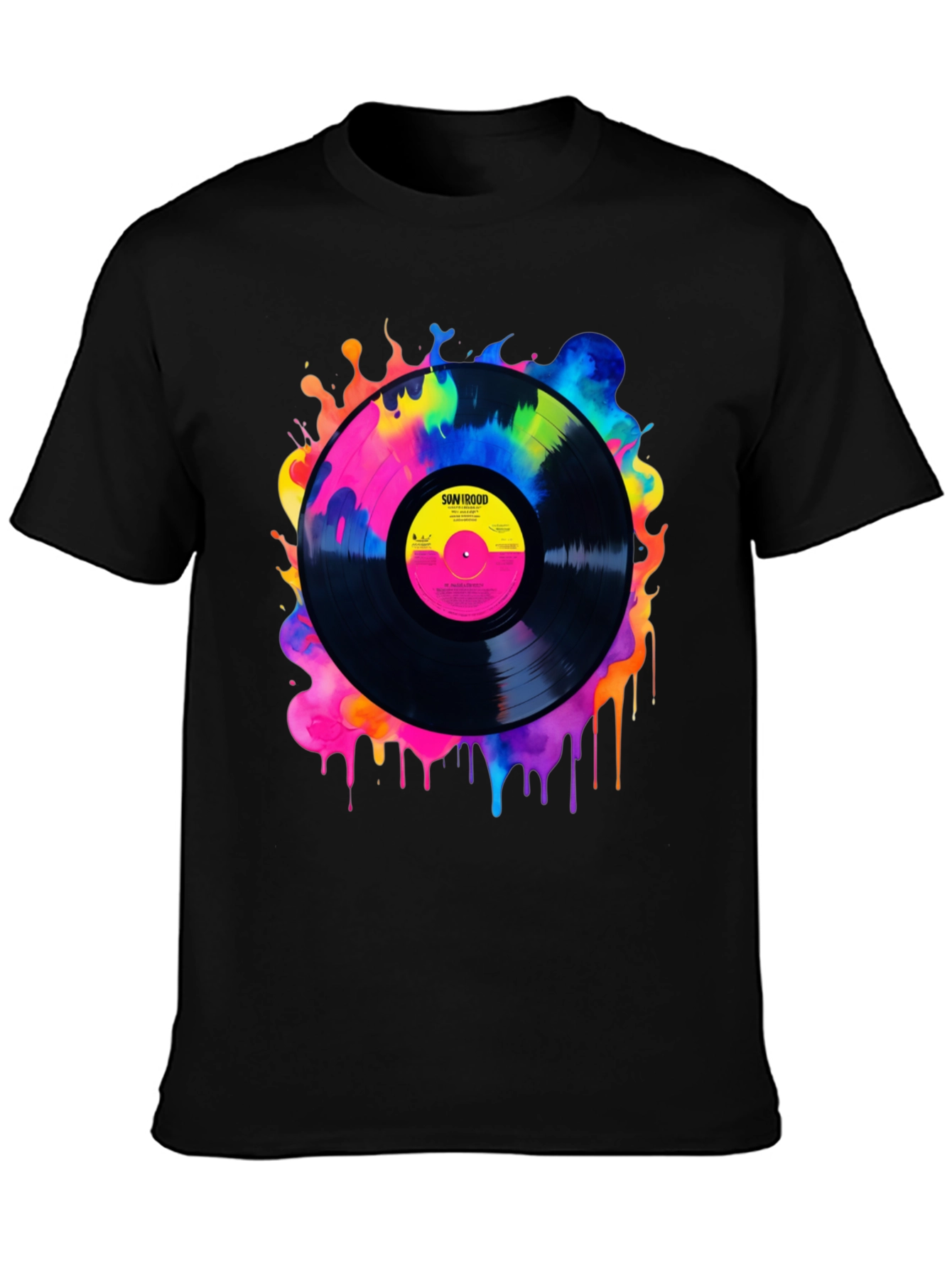 Retro Vinyl Record Graphic Tee