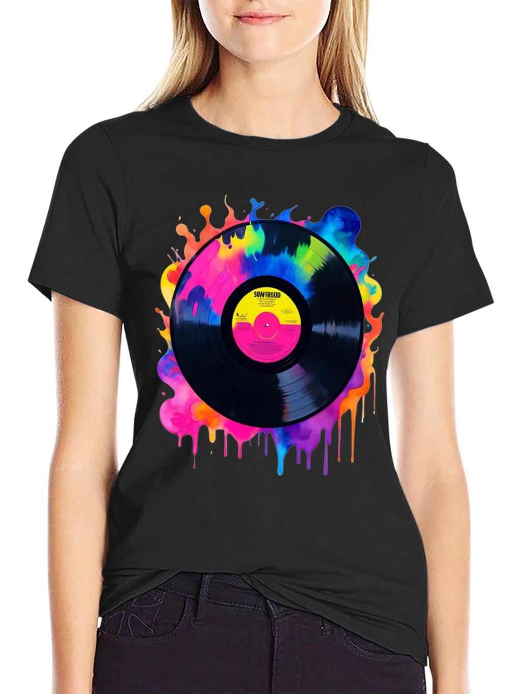 Retro Vinyl Record Graphic Tee