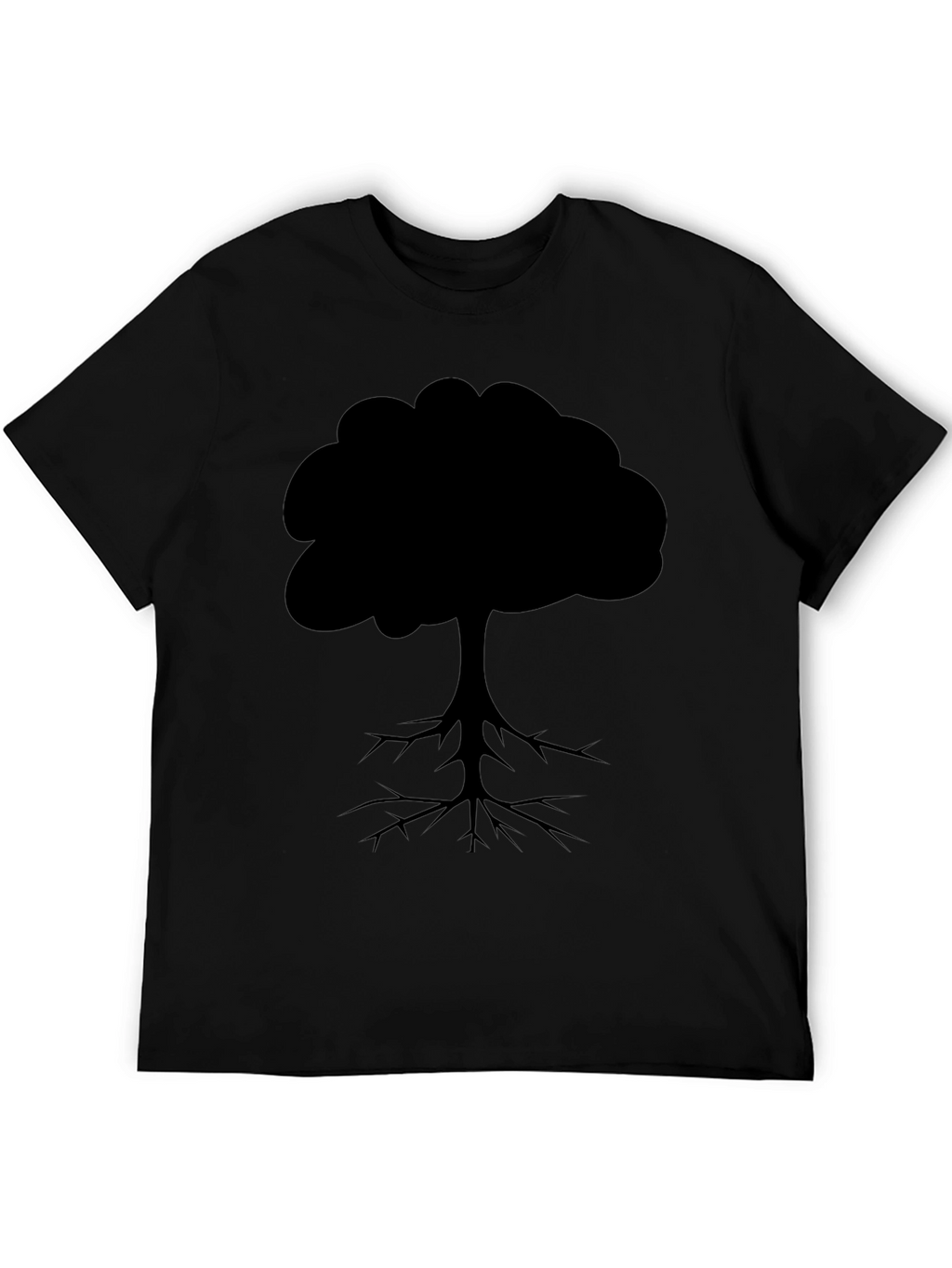 Tree Silhouette Graphic Tee - Black