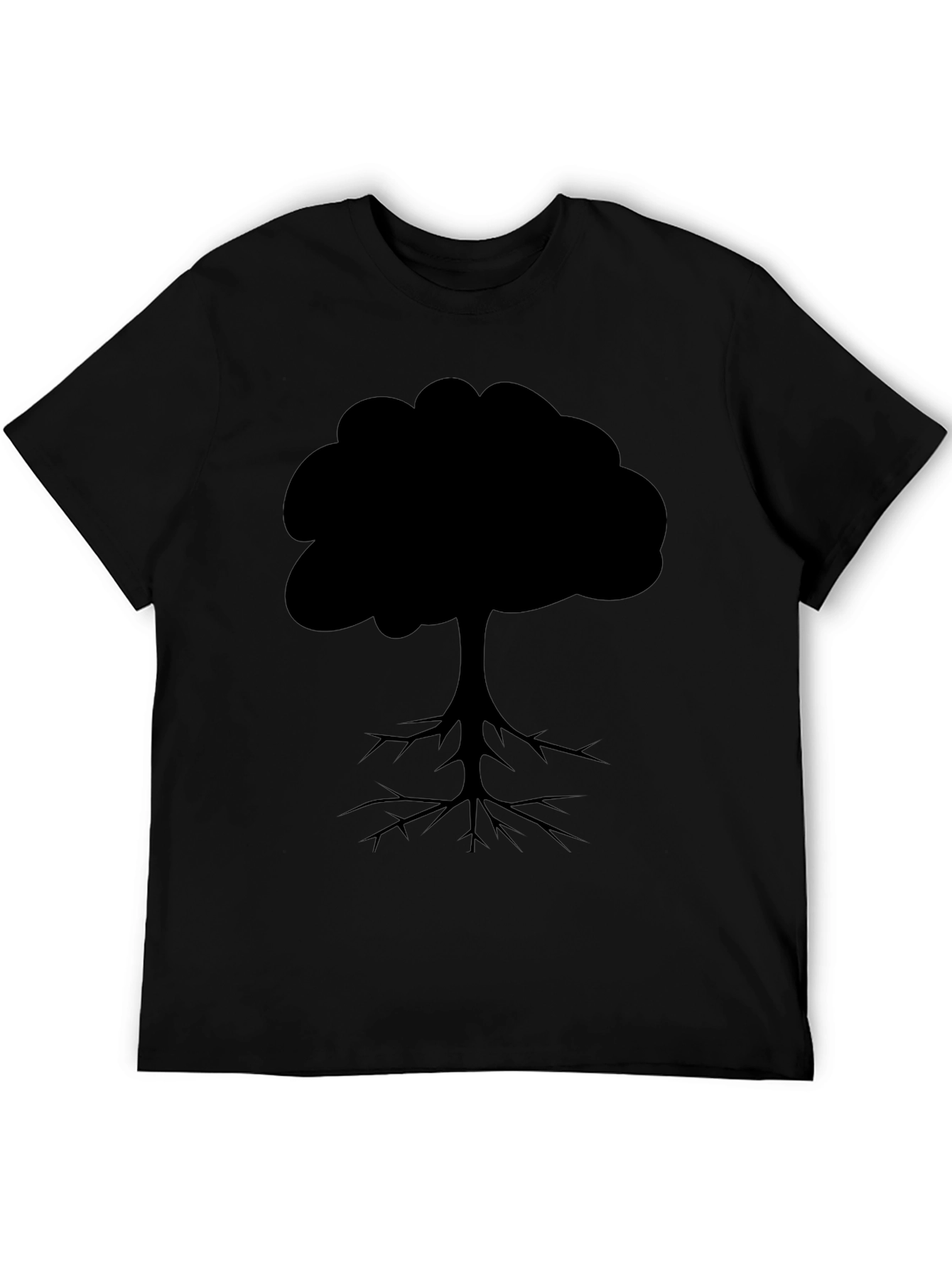 Tree Silhouette Graphic Tee - Black