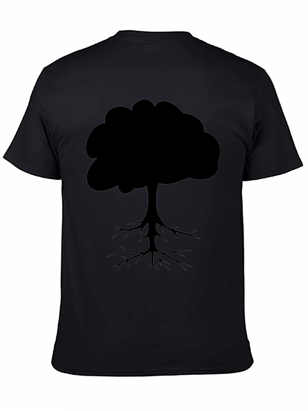 Tree Silhouette Graphic Tee - Black