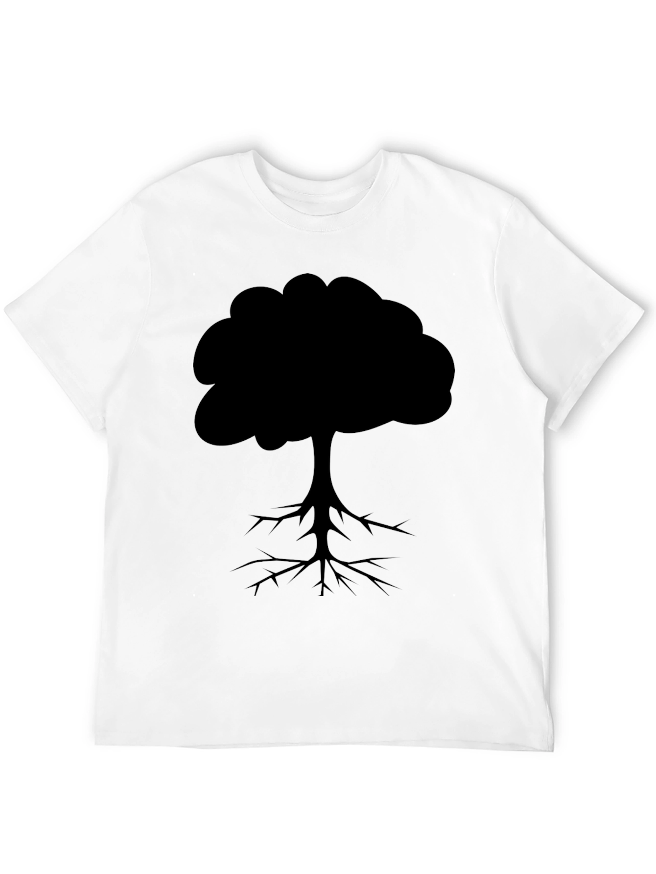 Tree Silhouette Graphic Tee - Black