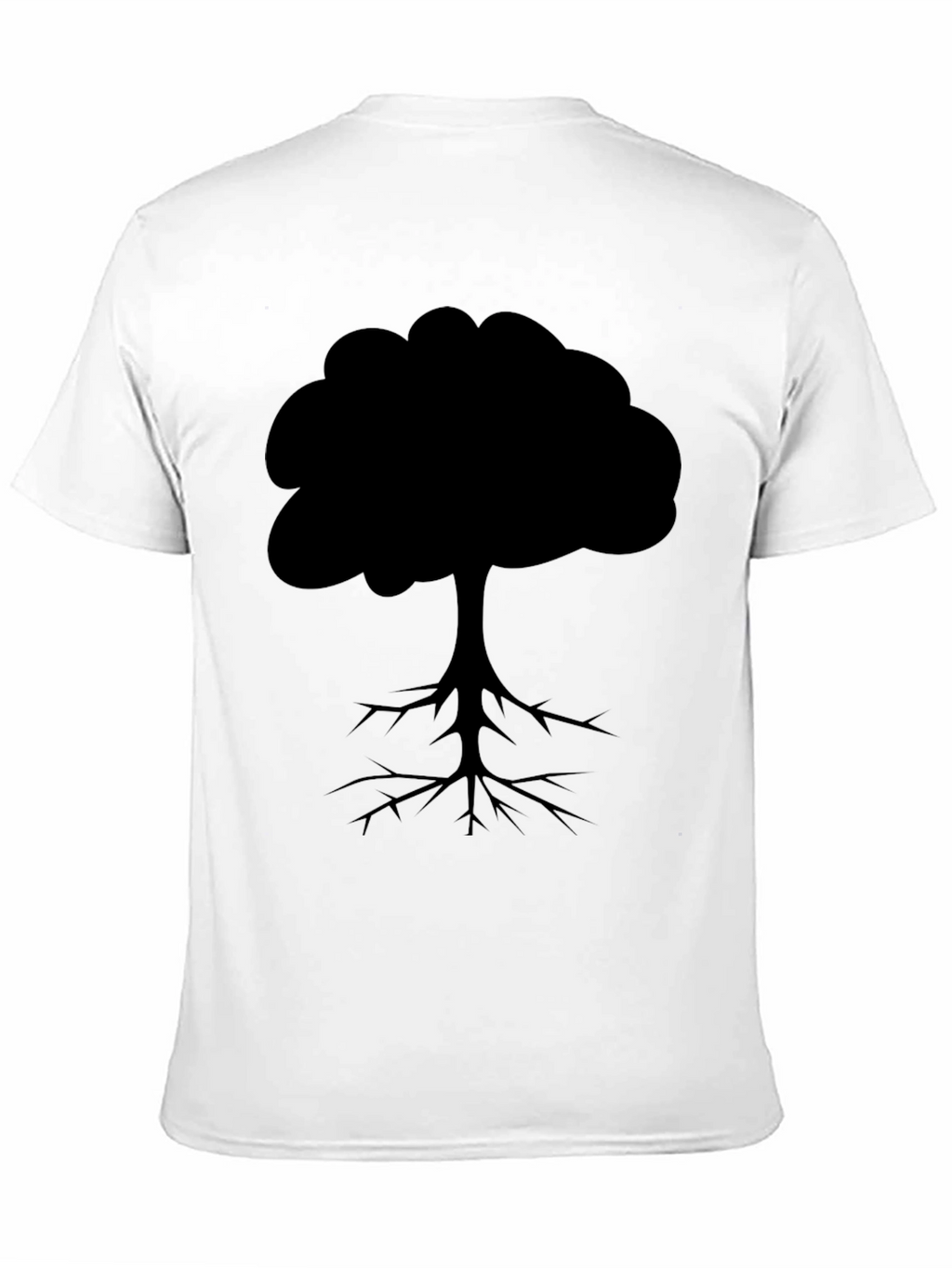 Tree Silhouette Graphic Tee - Black