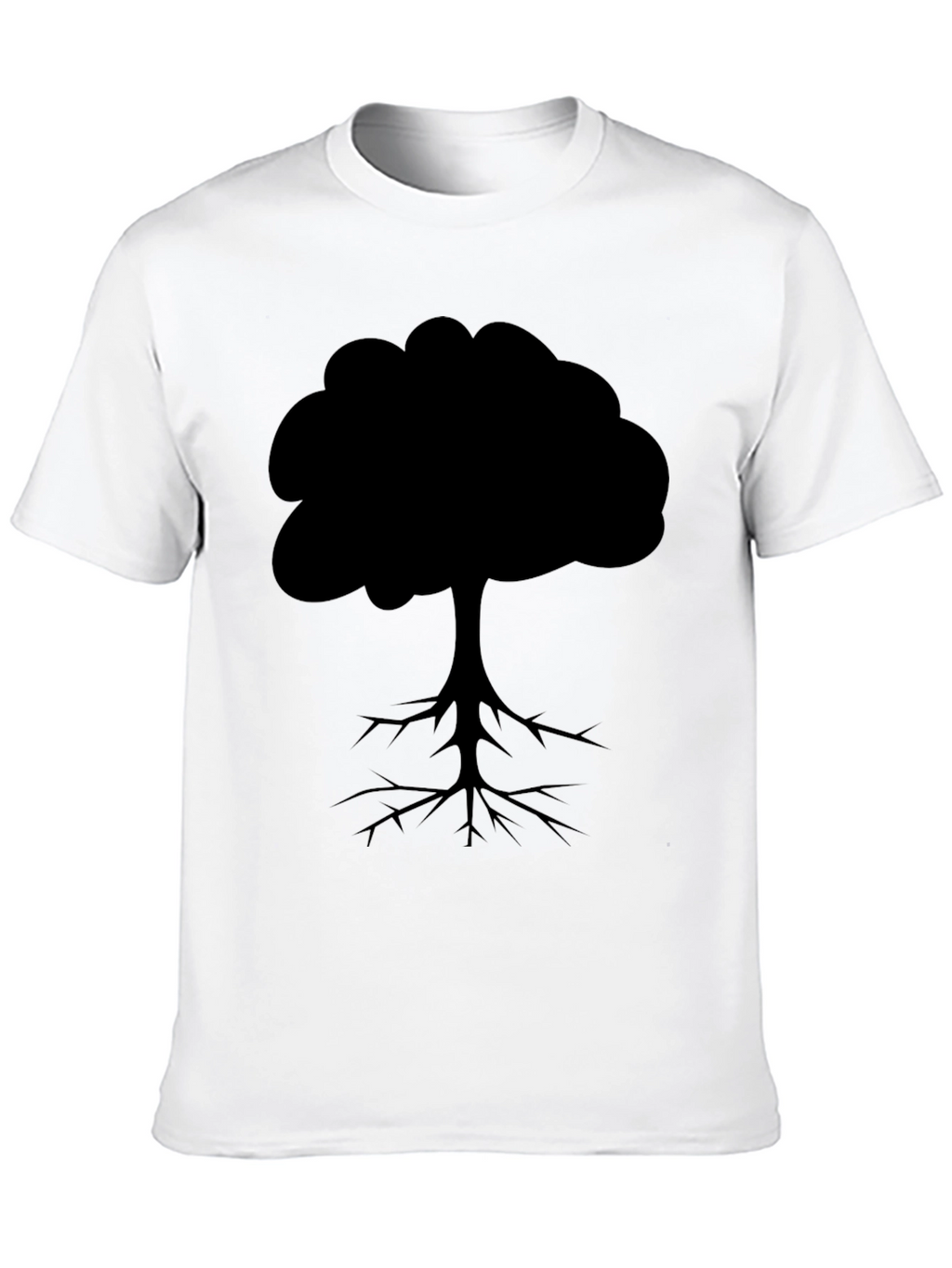 Tree Silhouette Graphic Tee - Black