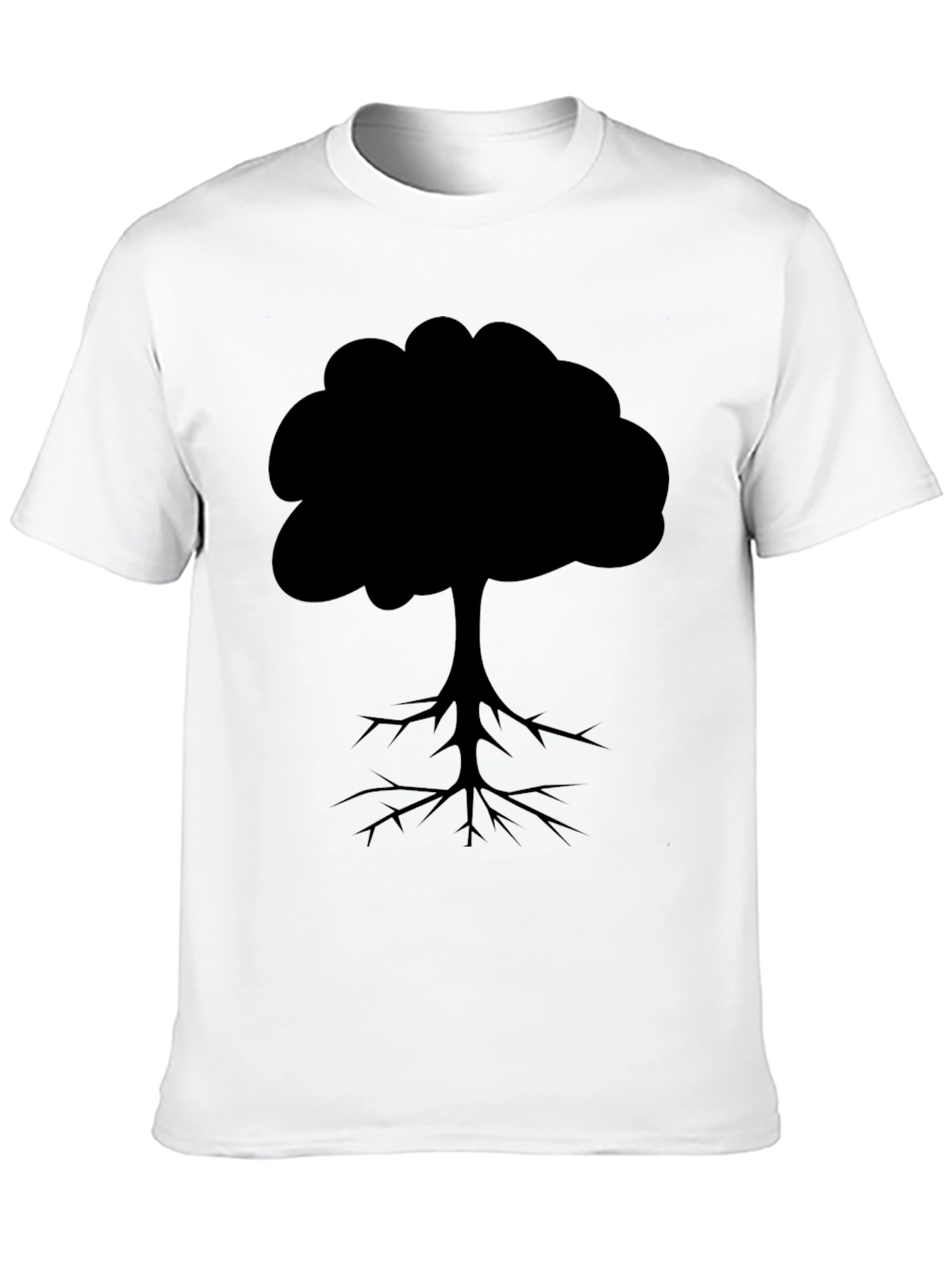 Tree Silhouette Graphic Tee - Black