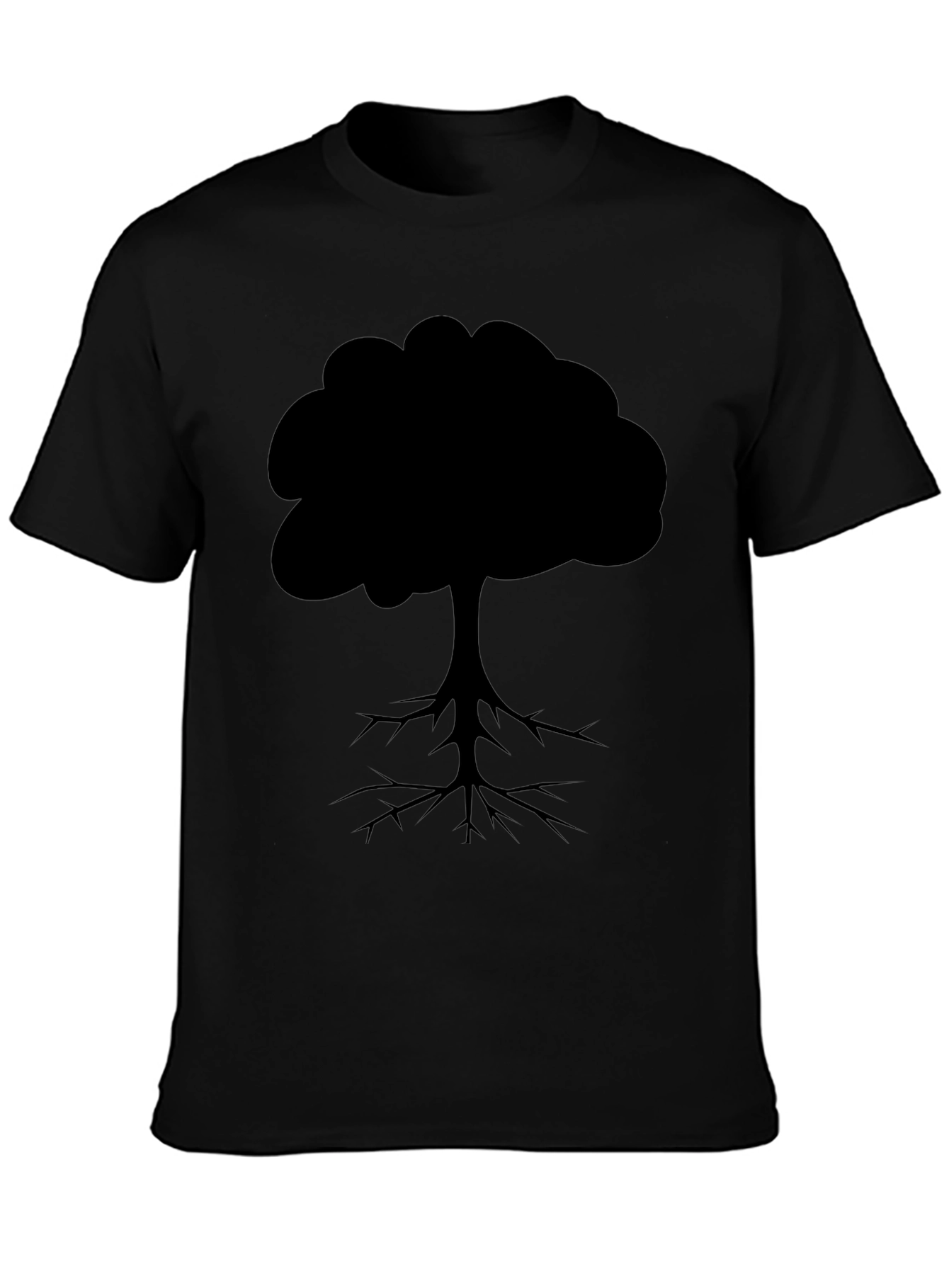 Tree Silhouette Graphic Tee - Black