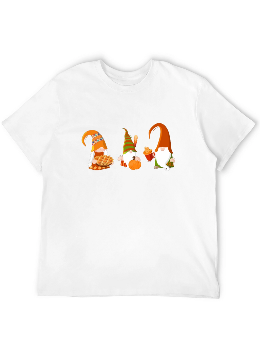 Thanksgiving Gnomes Black T-Shirt