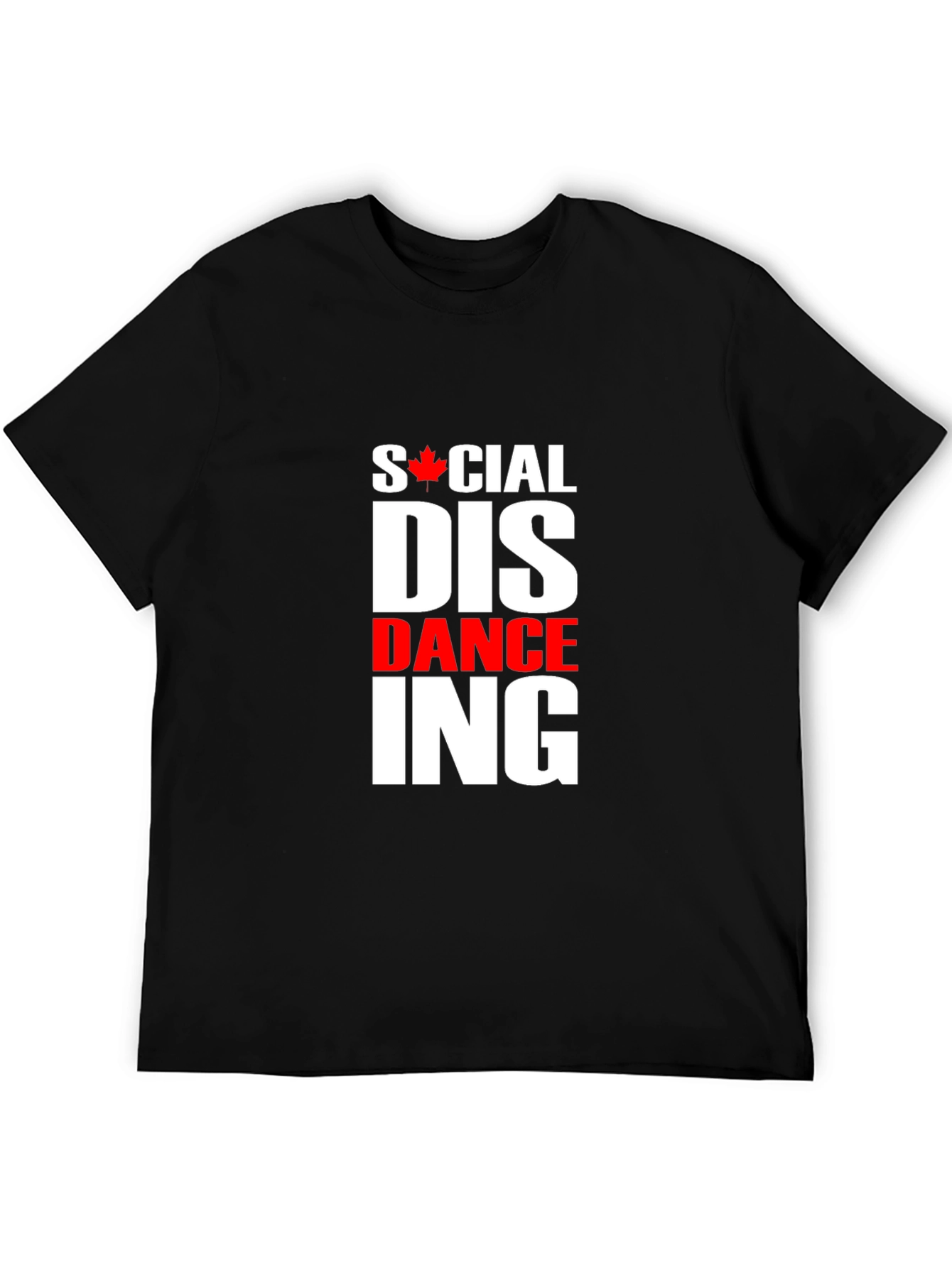 Social Dance-ing Funny Black Graphic T-Shirt