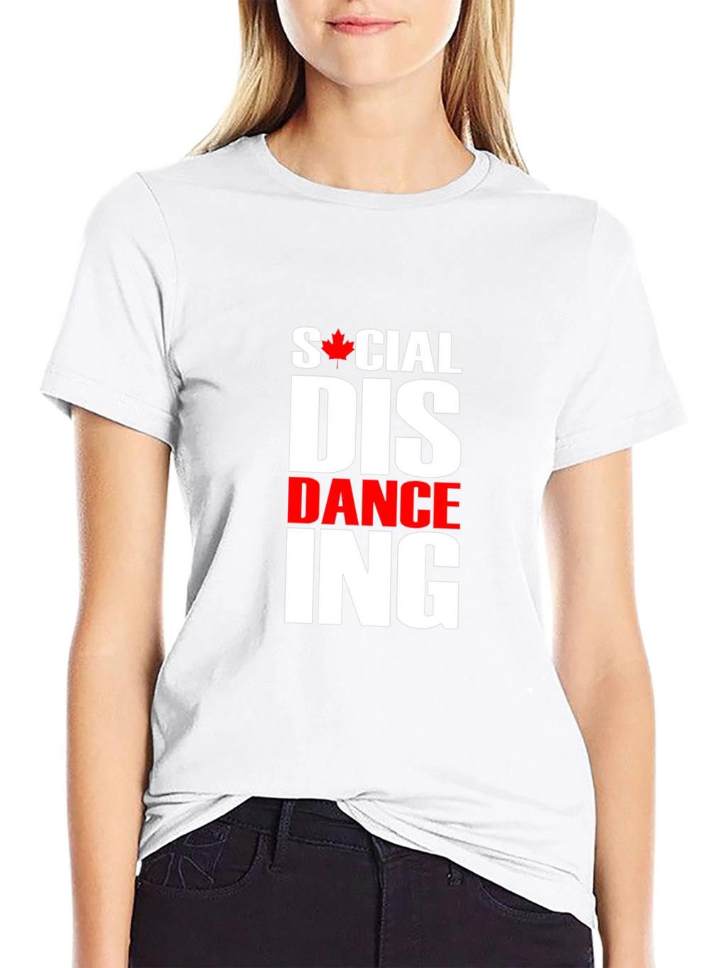 Social Dance-ing Funny Black Graphic T-Shirt