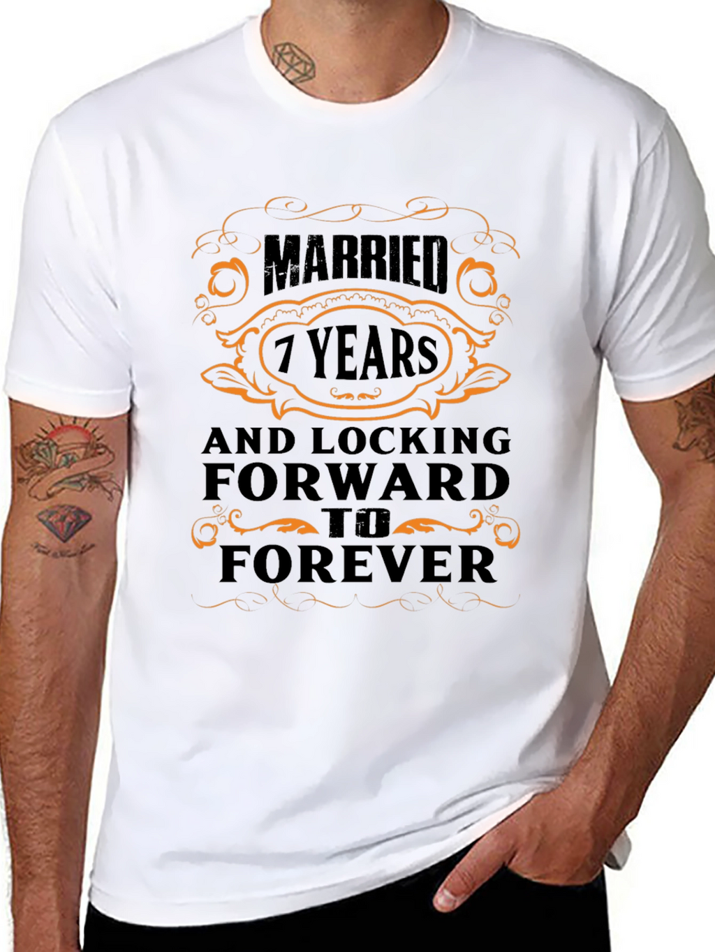 Married 7 Years Anniversary T-Shirt - Forever