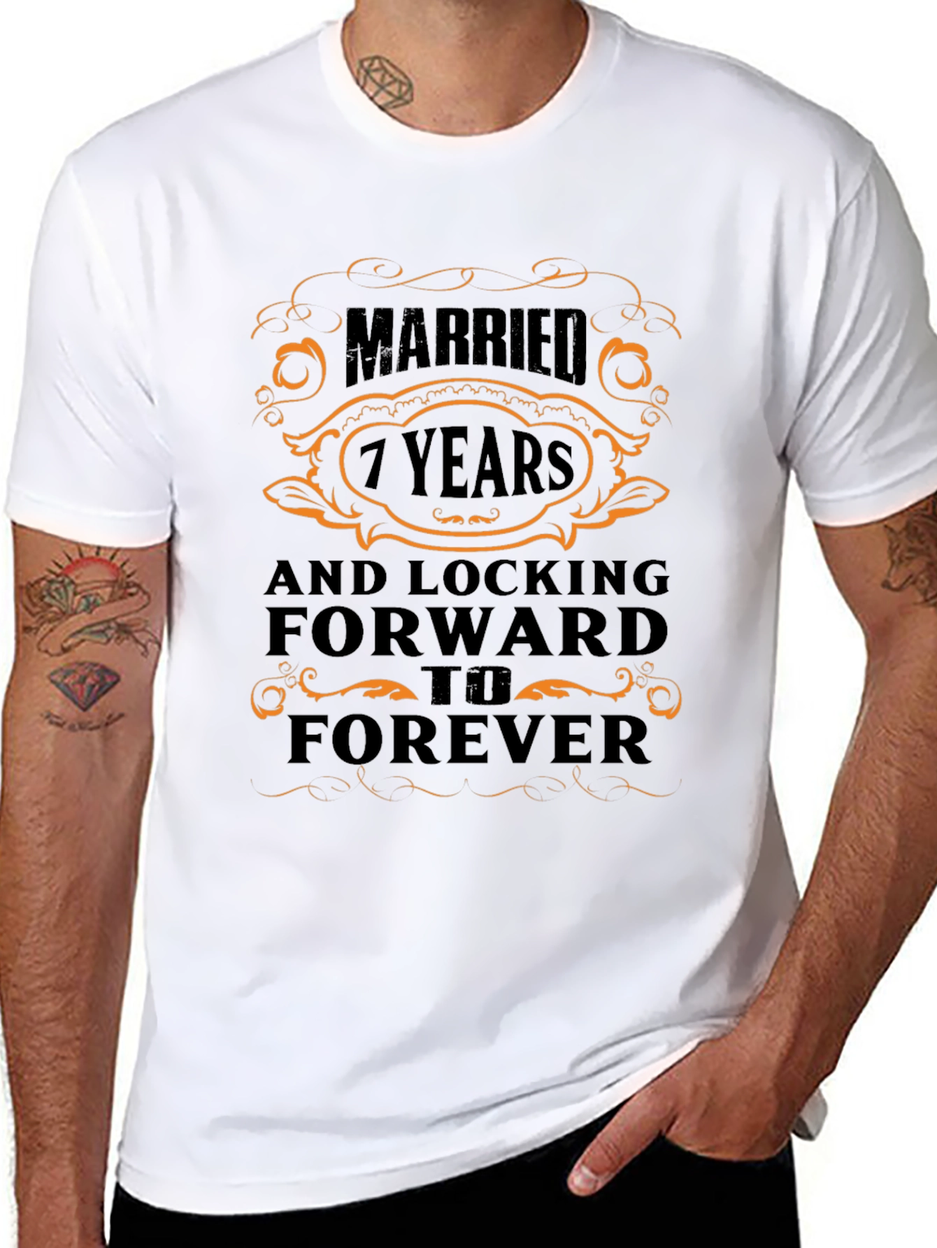 Married 7 Years Anniversary T-Shirt - Forever