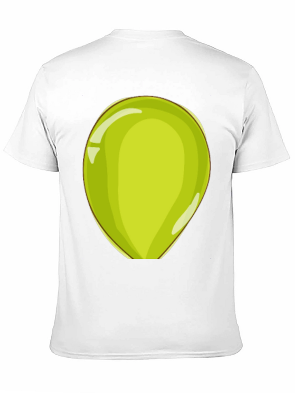 Fun Cartoon Green Egg Mens T-Shirt