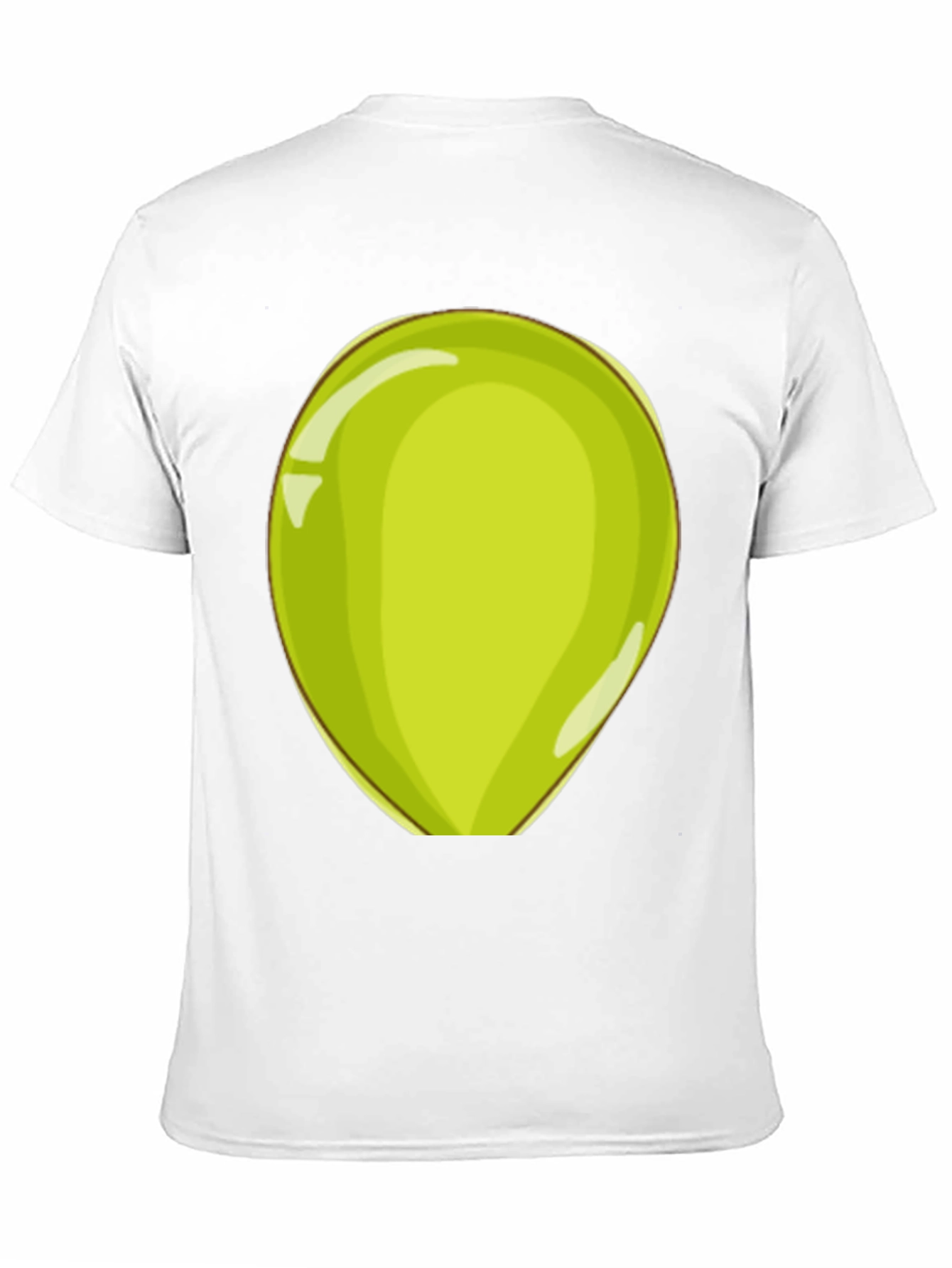 Fun Cartoon Green Egg Mens T-Shirt
