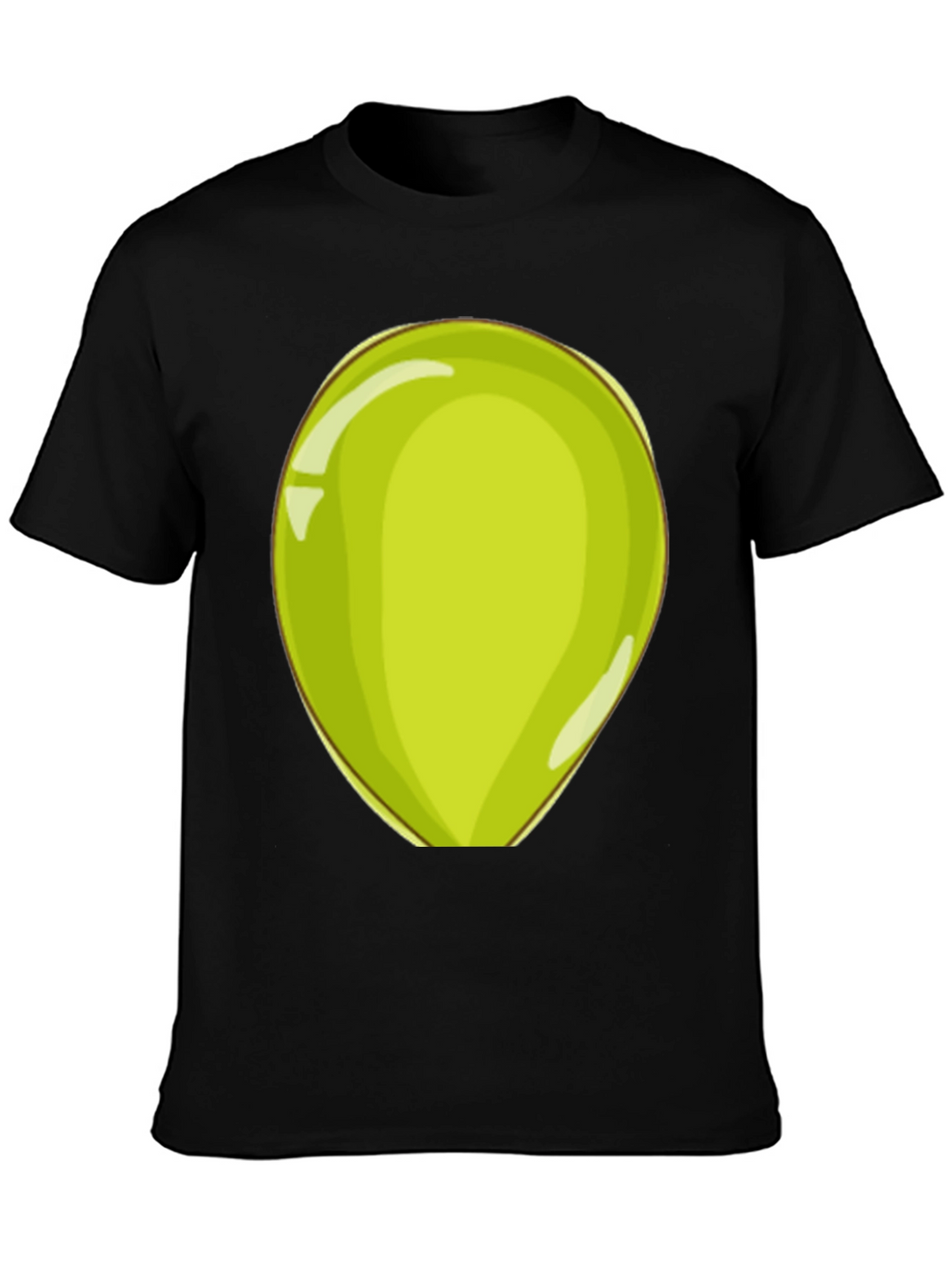 Fun Cartoon Green Egg Mens T-Shirt