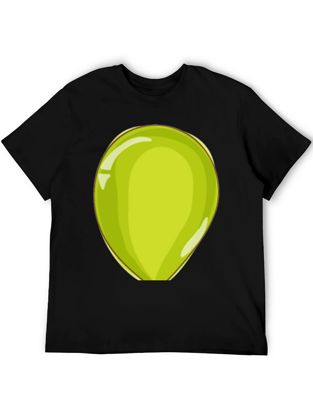Fun Cartoon Green Egg Mens T-Shirt