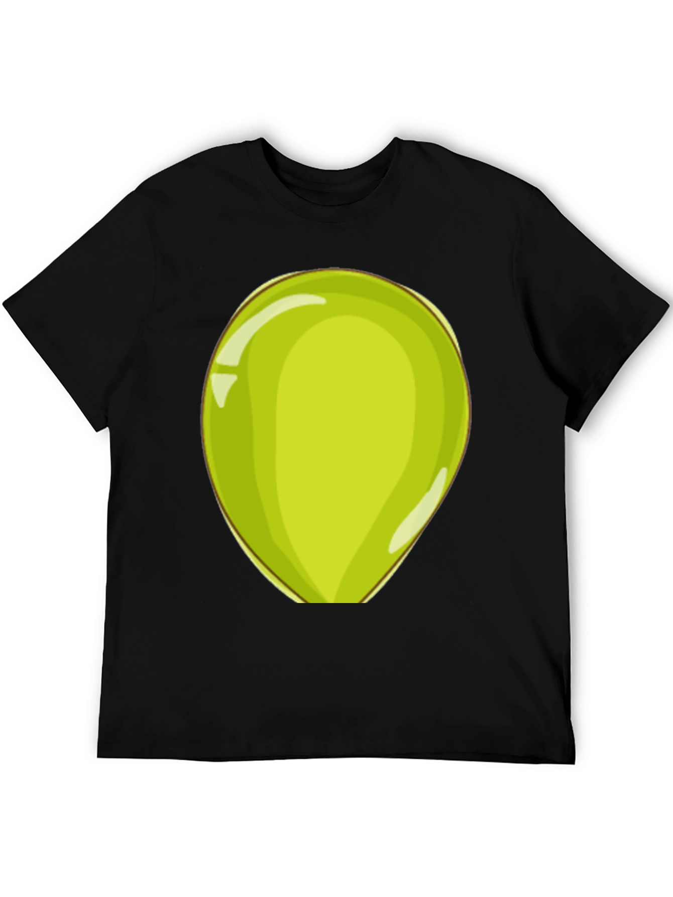 Fun Cartoon Green Egg Mens T-Shirt