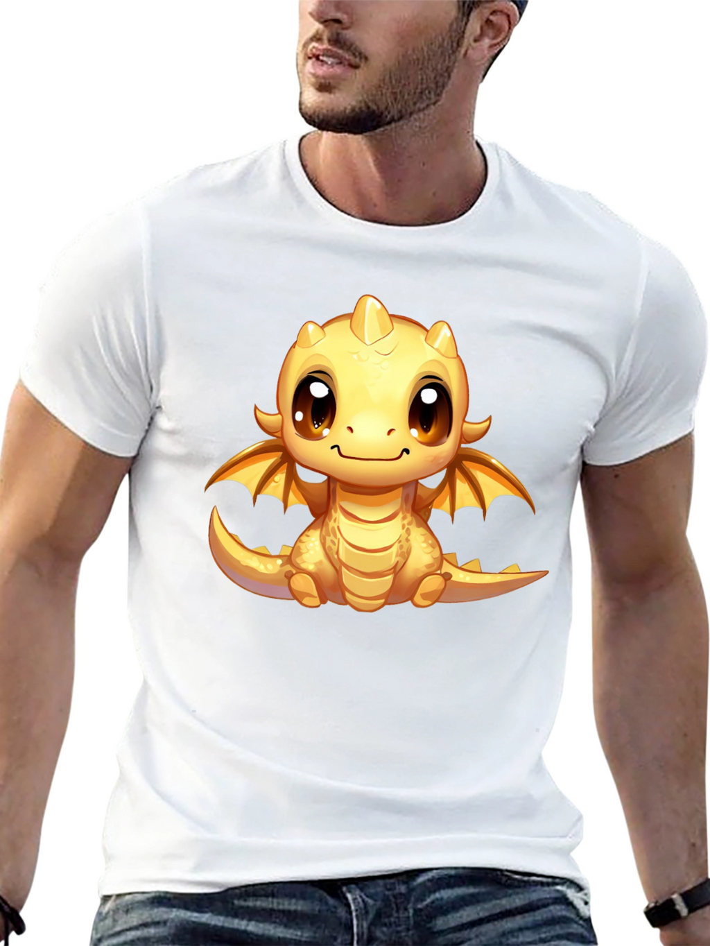 Cute Dragon Graphic T-Shirt - Fun Fantasy Apparel