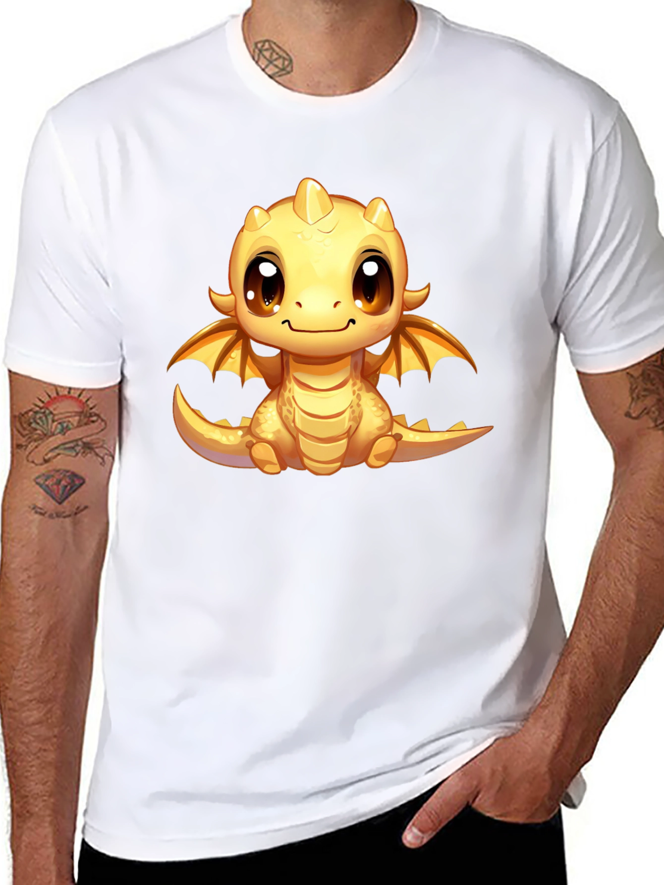 Cute Dragon Graphic T-Shirt - Fun Fantasy Apparel