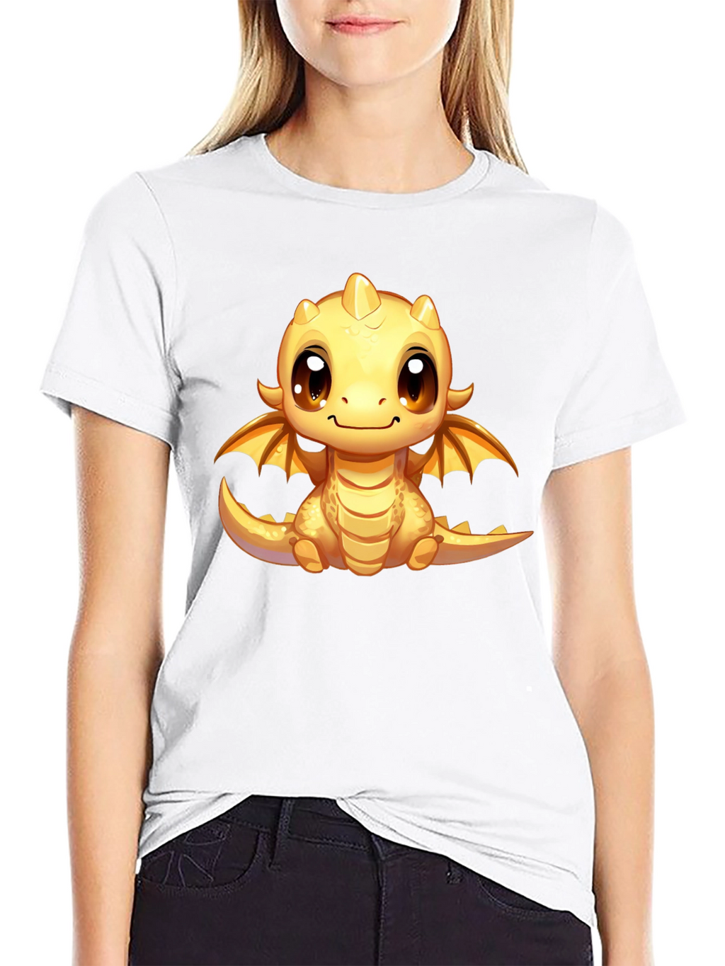 Cute Dragon Graphic T-Shirt - Fun Fantasy Apparel