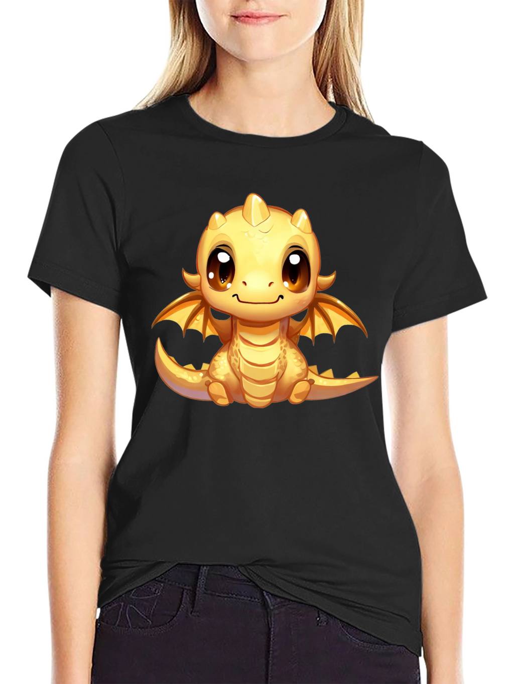 Cute Dragon Graphic T-Shirt - Fun Fantasy Apparel
