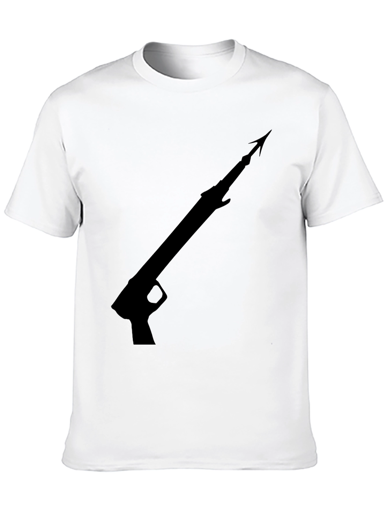 Speargun Graphic Tee - Black Cotton T-Shirt