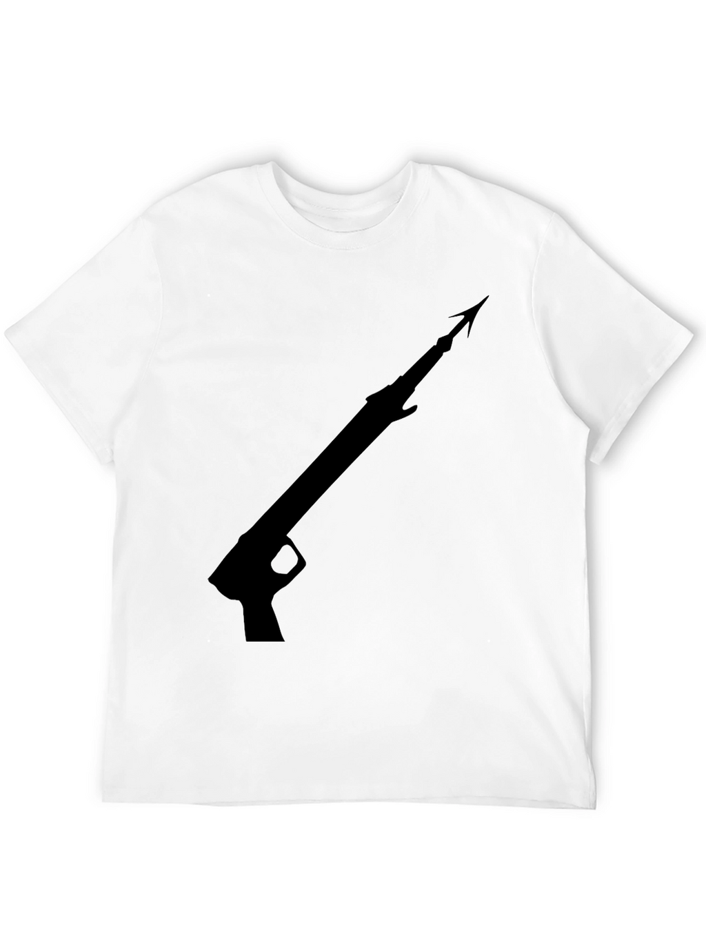 Speargun Graphic Tee - Black Cotton T-Shirt