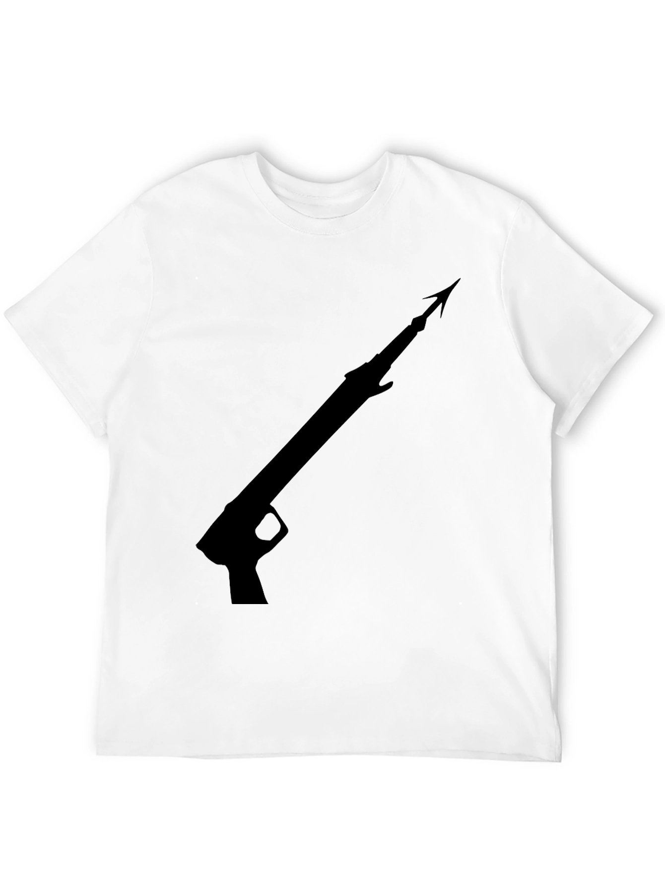 Speargun Graphic Tee - Black Cotton T-Shirt