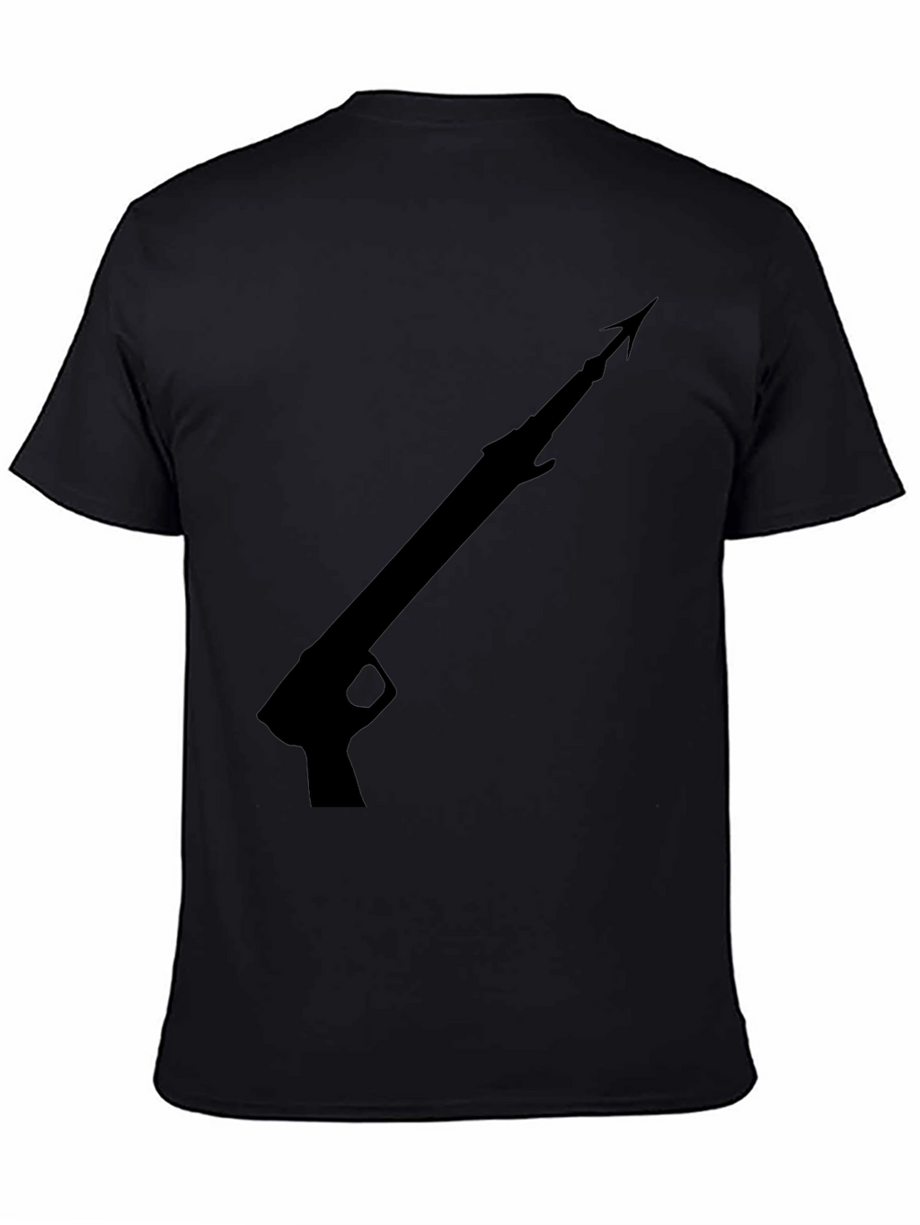 Speargun Graphic Tee - Black Cotton T-Shirt