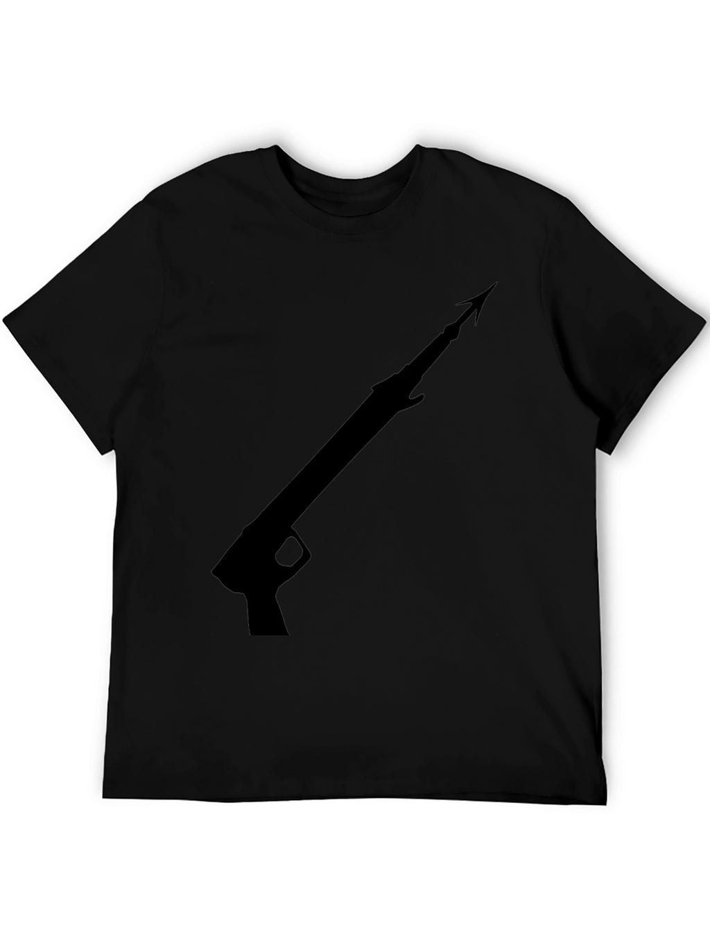 Speargun Graphic Tee - Black Cotton T-Shirt