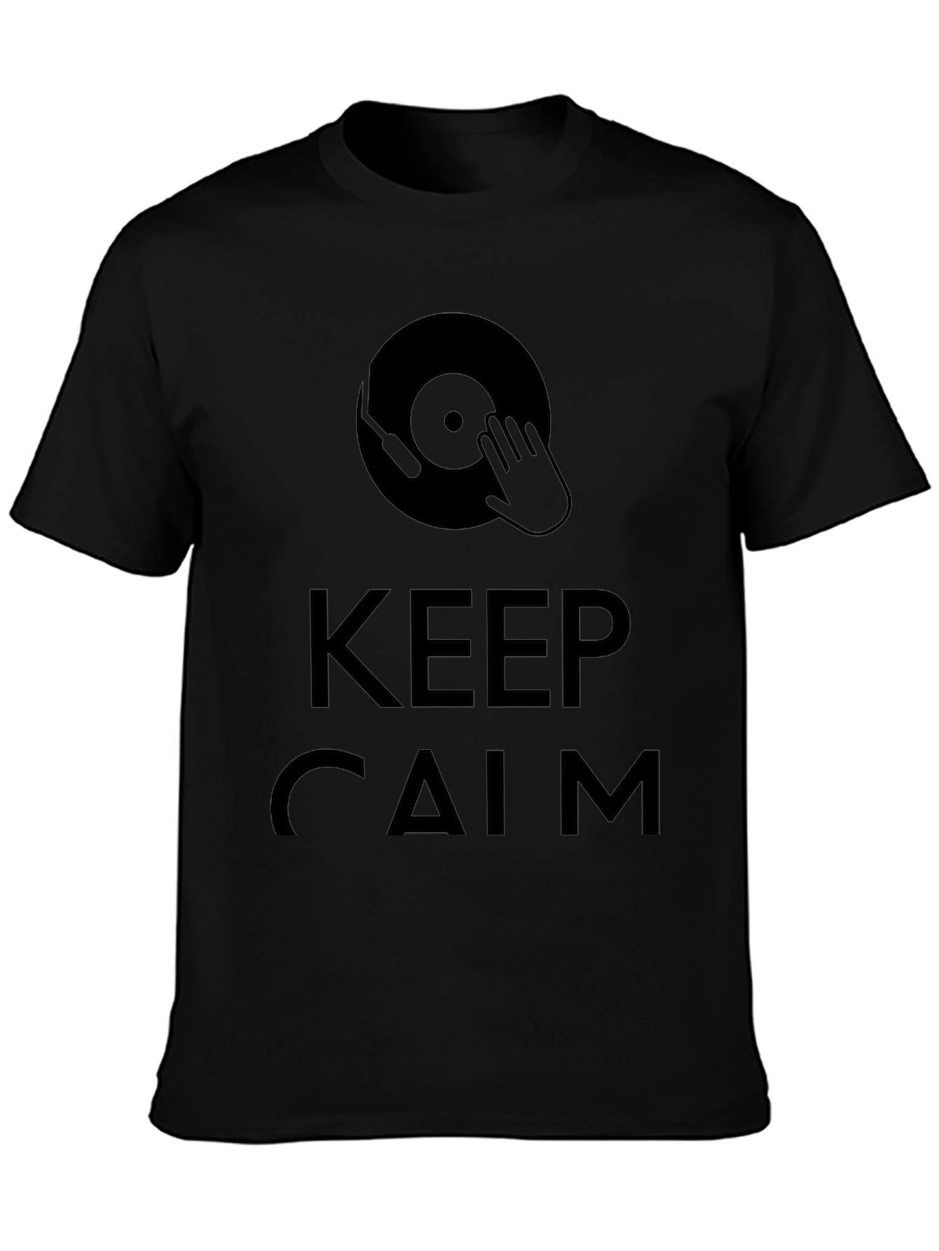 Keep Calm DJ Black T-Shirt
