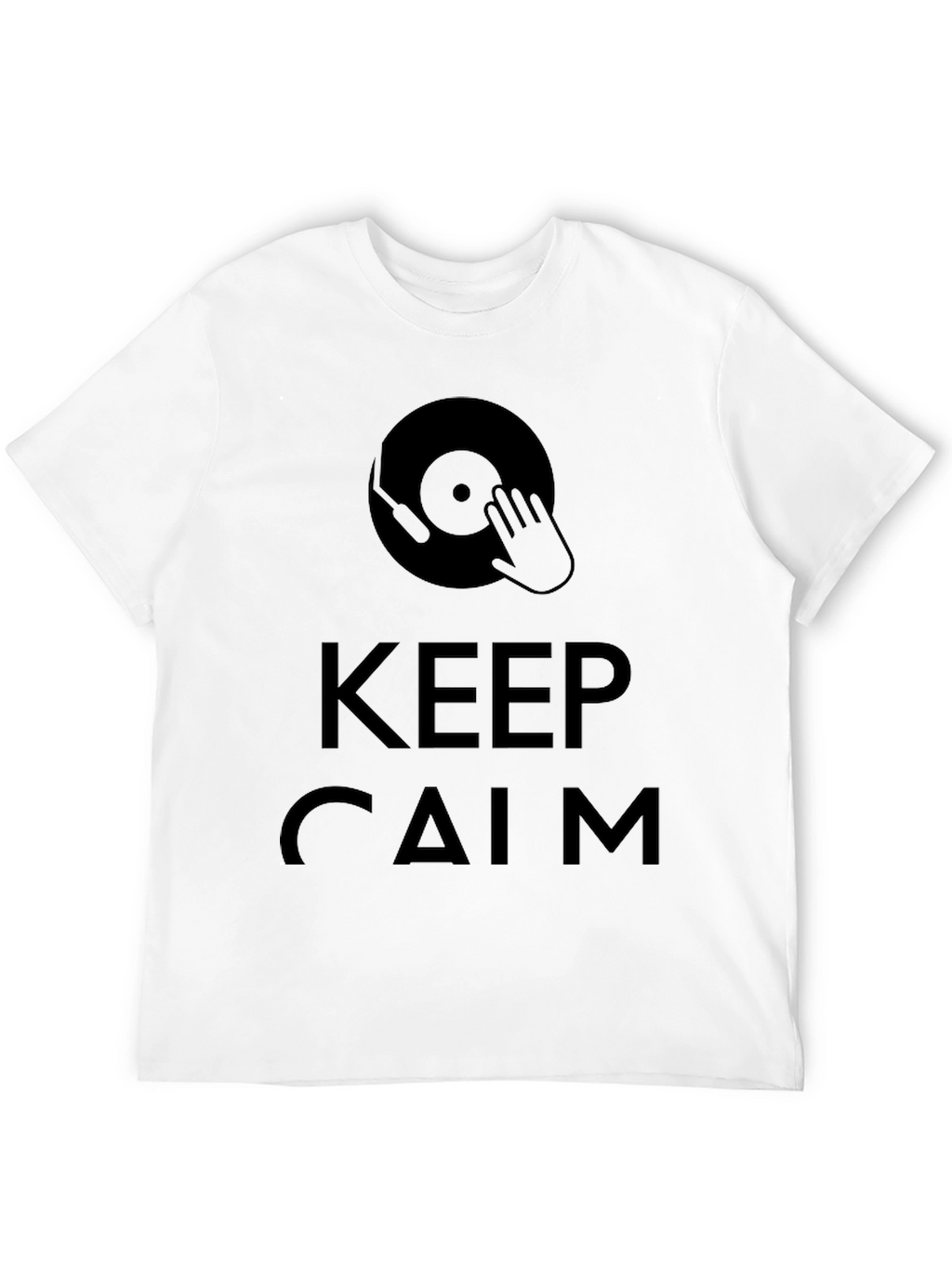 Keep Calm DJ Black T-Shirt