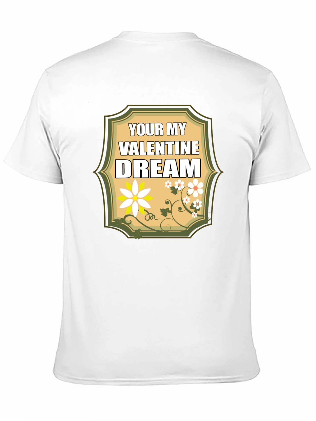 Valentine Dream T-Shirt: Floral Heartfelt Design