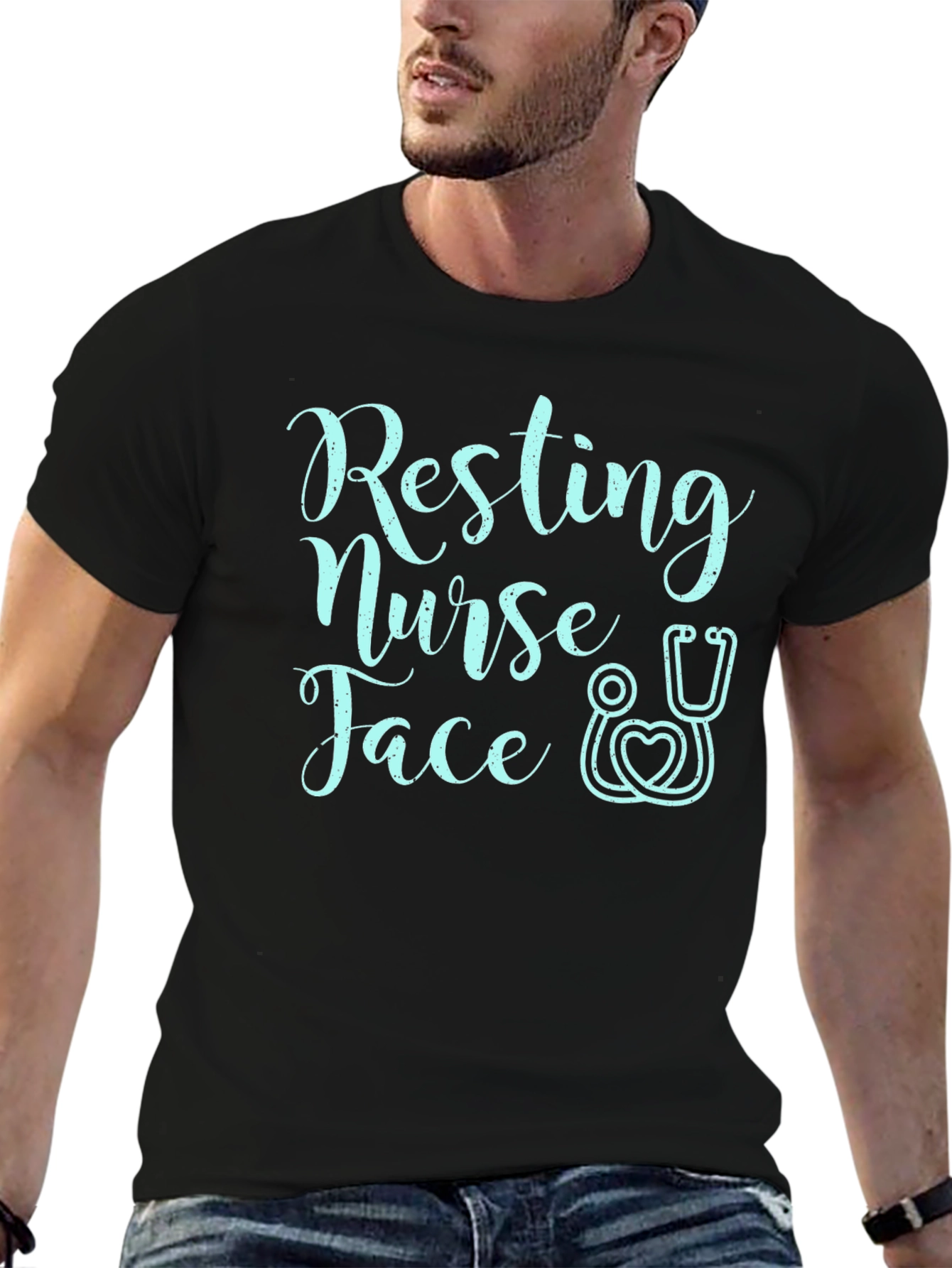 Resting Nurse Face Graphic T-Shirt