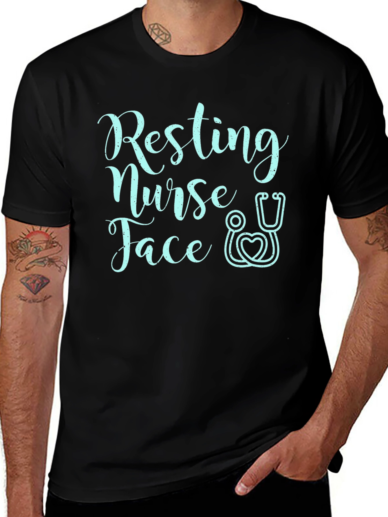 Resting Nurse Face Graphic T-Shirt