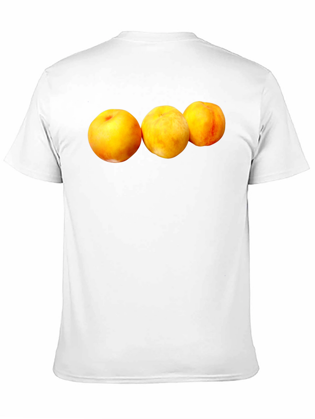 Peach Trio Graphic Black T-Shirt