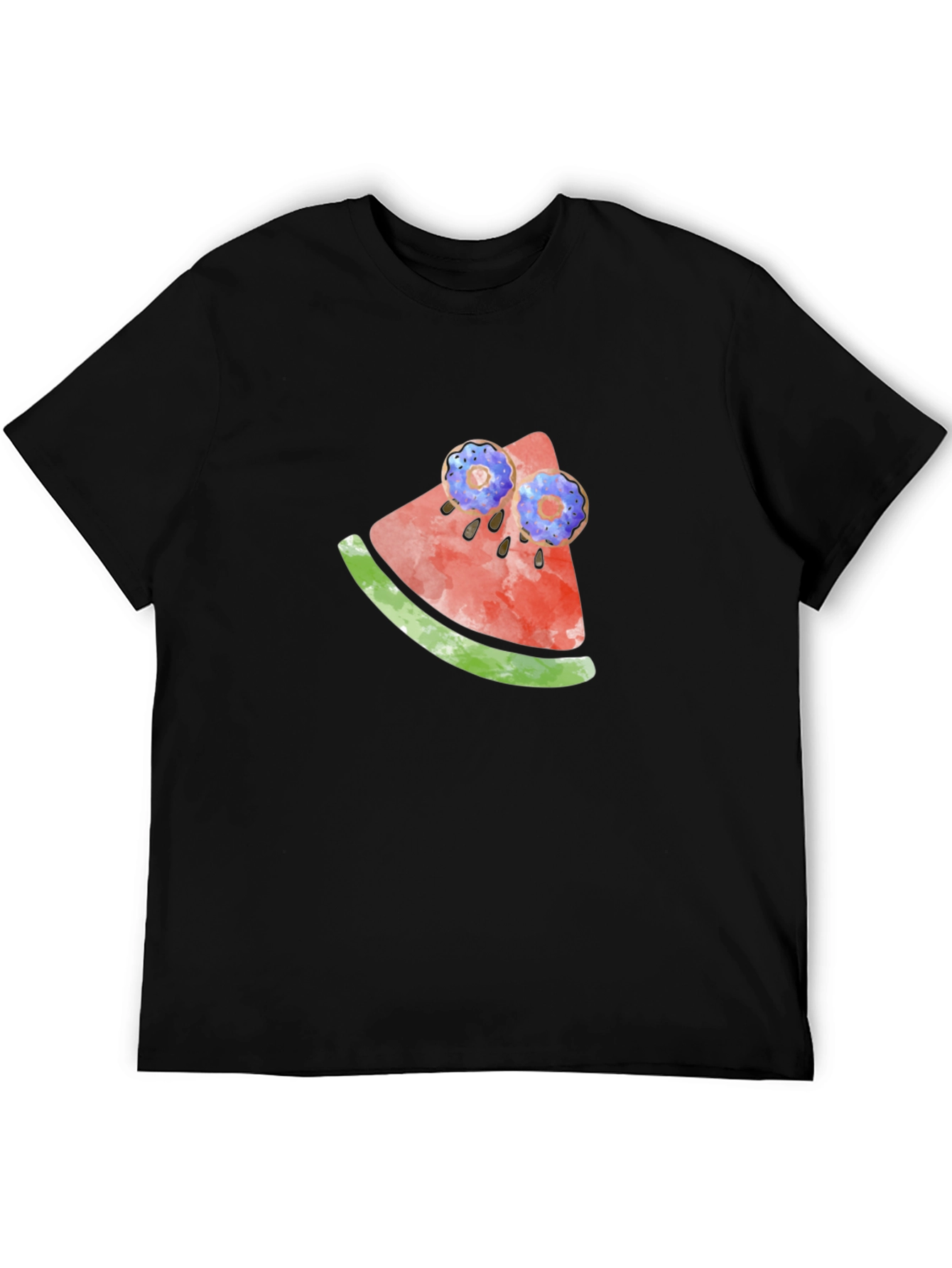 Novelty Watermelon & Donut T-Shirt