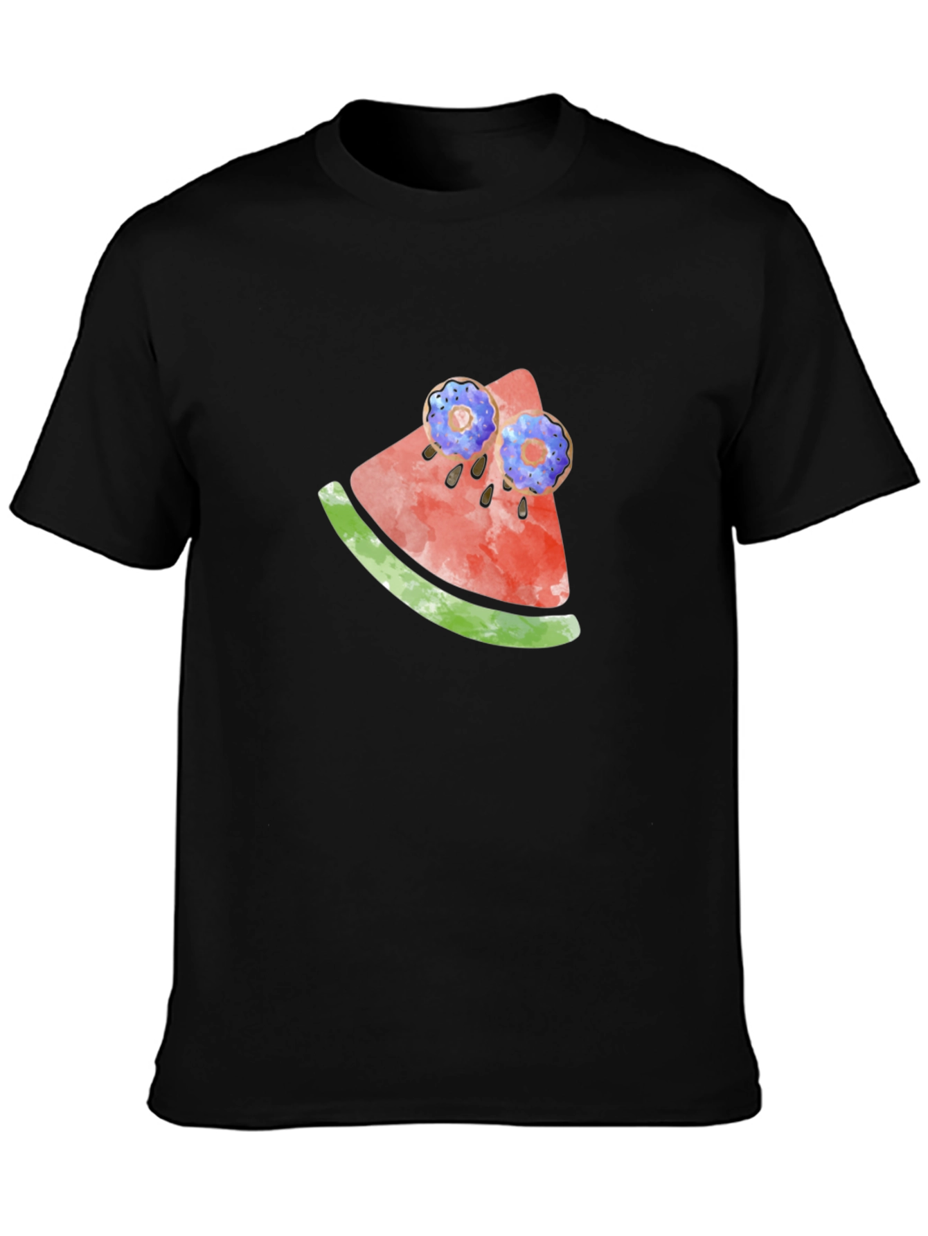 Novelty Watermelon & Donut T-Shirt
