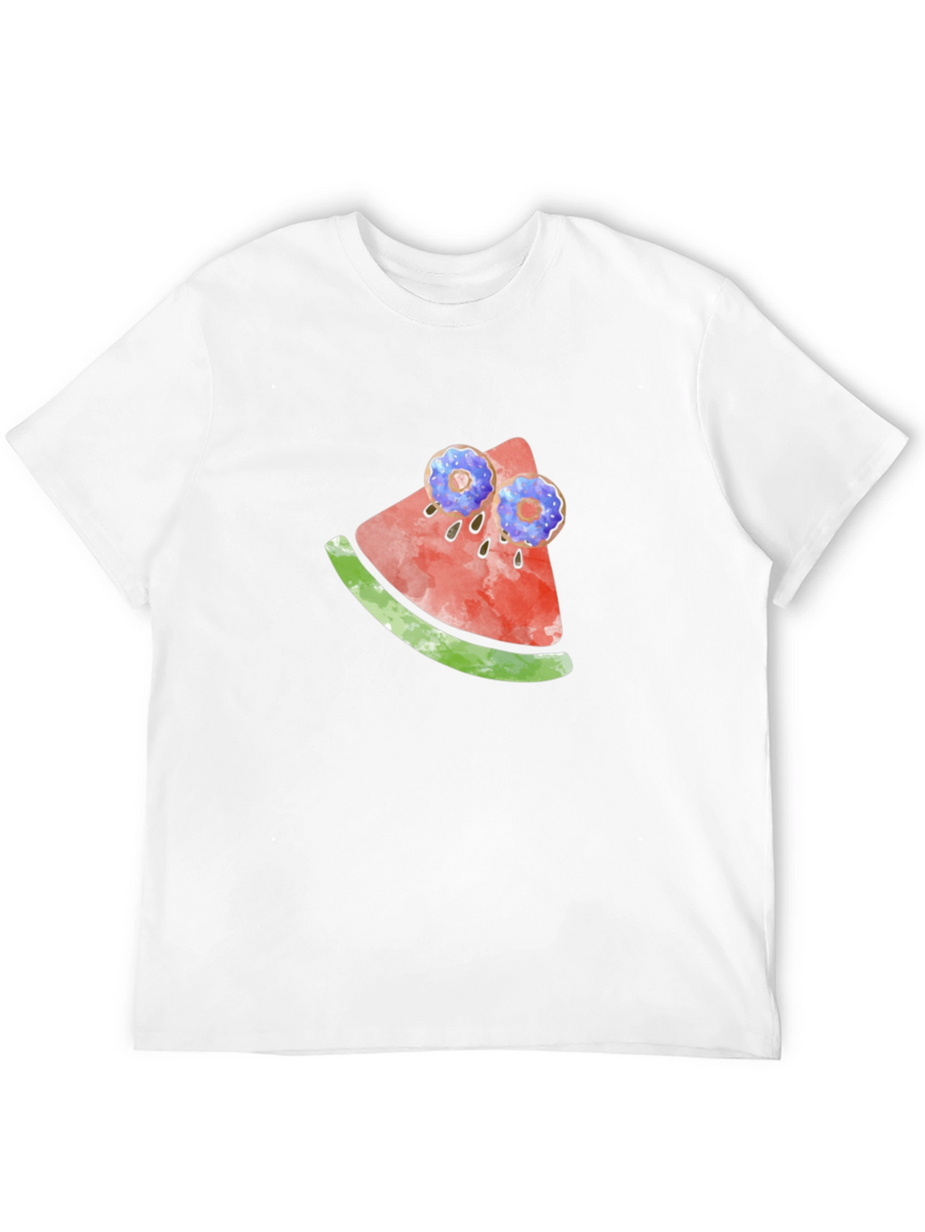 Novelty Watermelon & Donut T-Shirt
