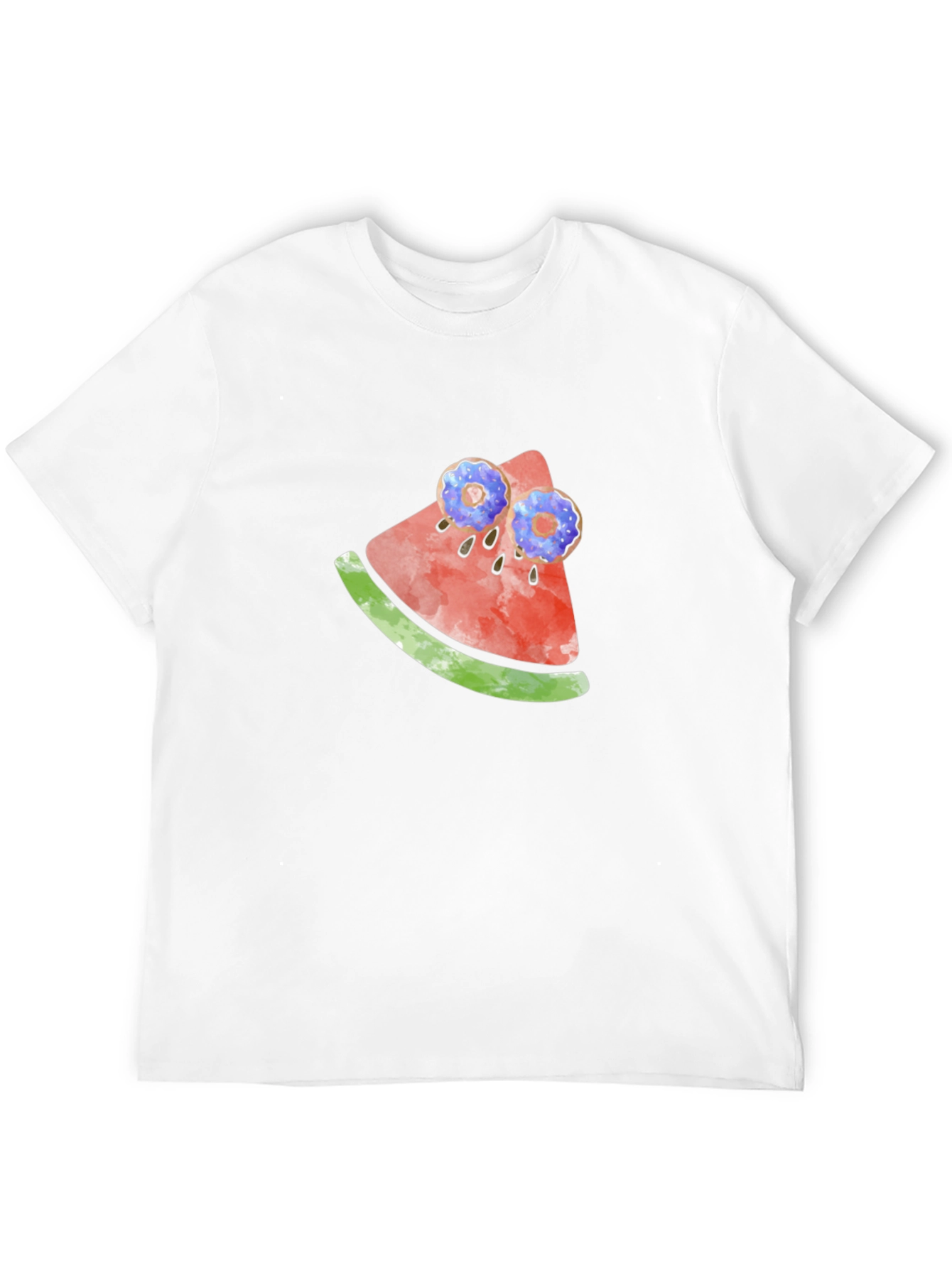 Novelty Watermelon & Donut T-Shirt