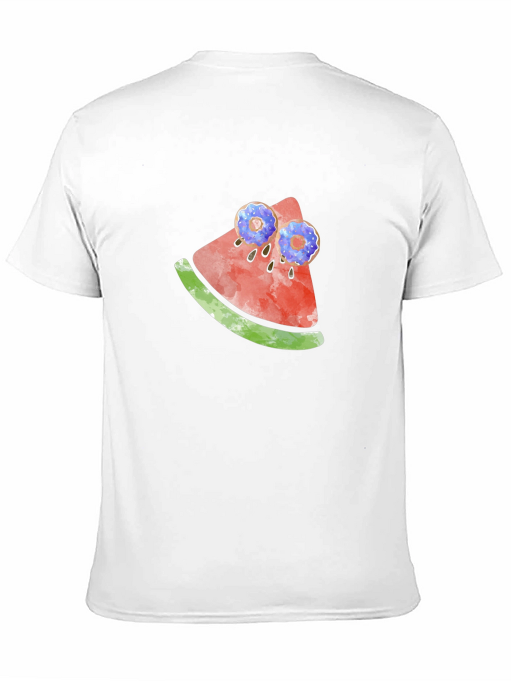 Novelty Watermelon & Donut T-Shirt
