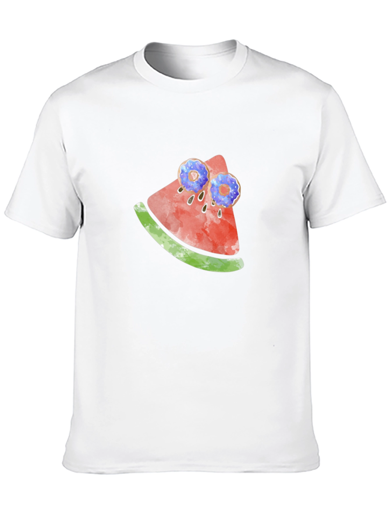 Novelty Watermelon & Donut T-Shirt