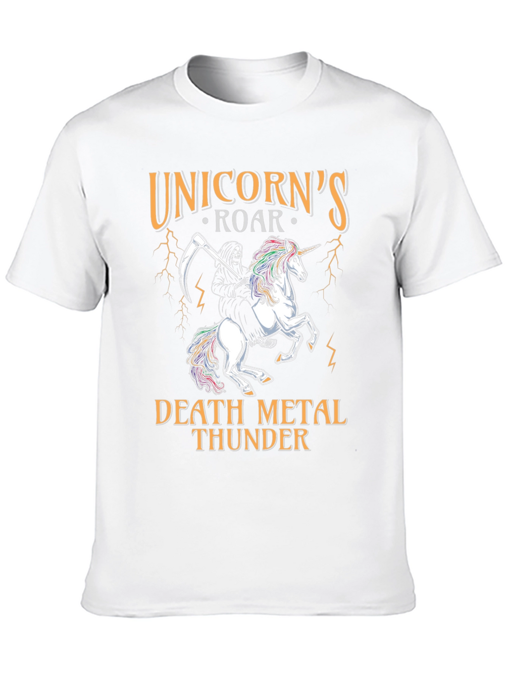 Unicorns Roar Death Metal Thunder T-Shirt