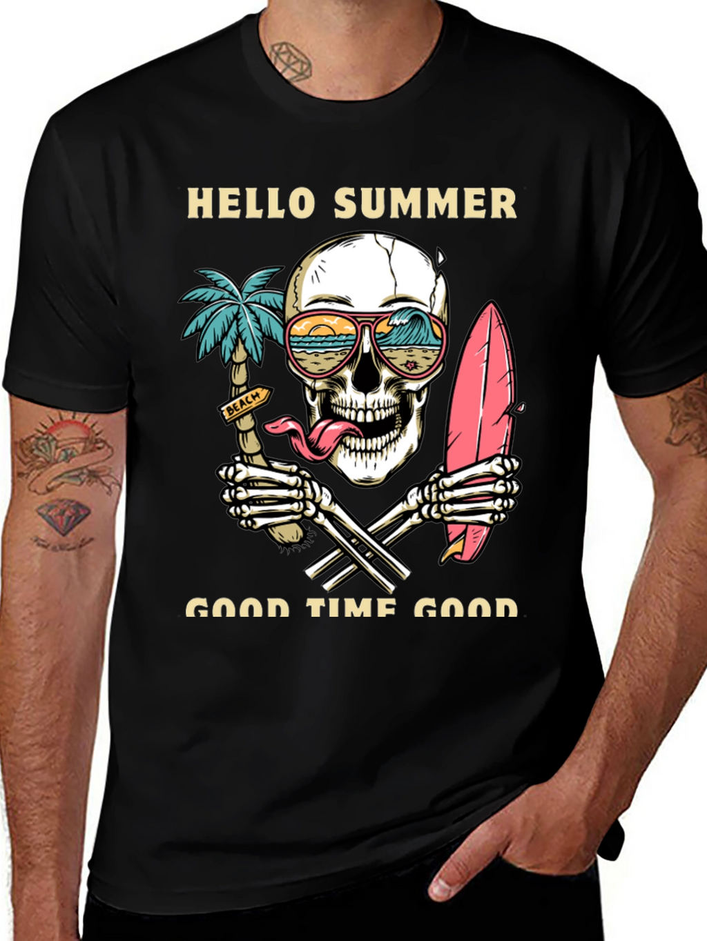 Hello Summer Skeleton T-Shirt