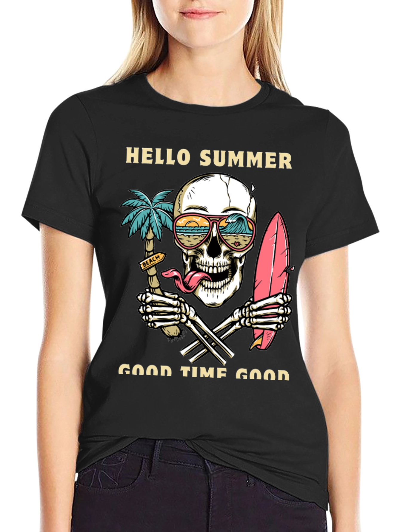 Hello Summer Skeleton T-Shirt