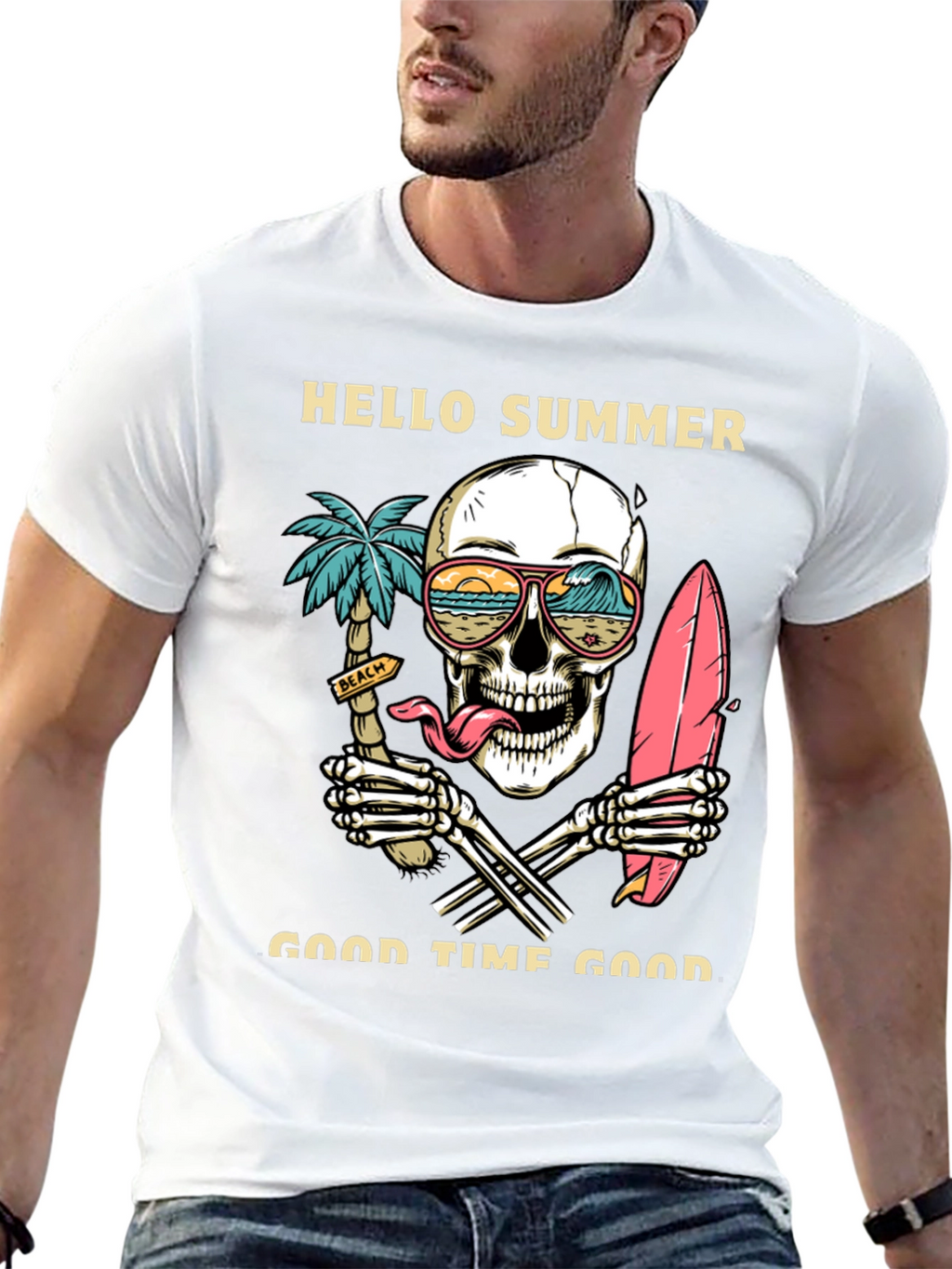 Hello Summer Skeleton T-Shirt