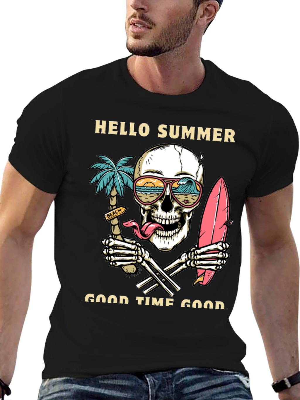 Hello Summer Skeleton T-Shirt